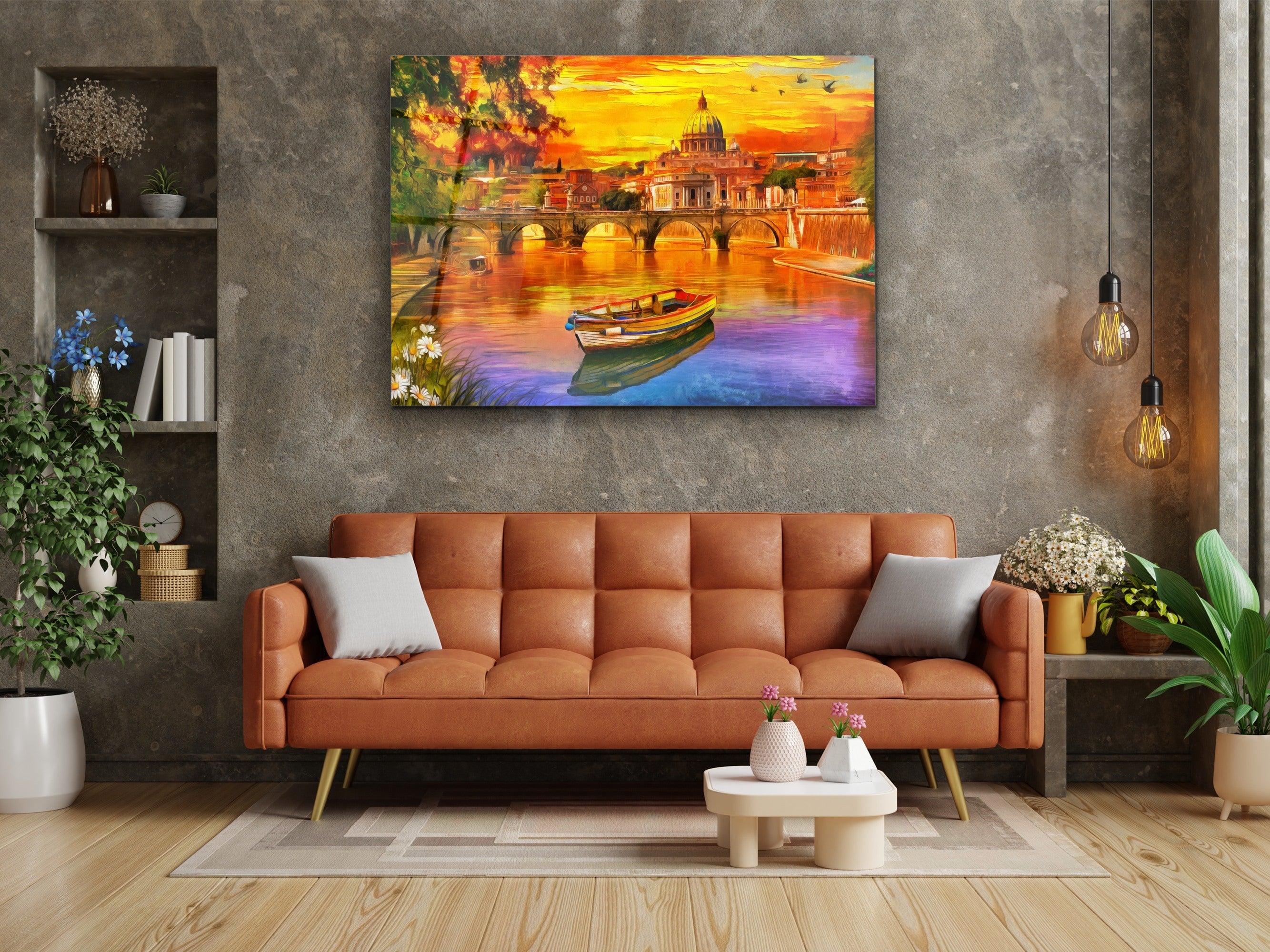 ・"St Angelo Bridge"・Glass Wall Art