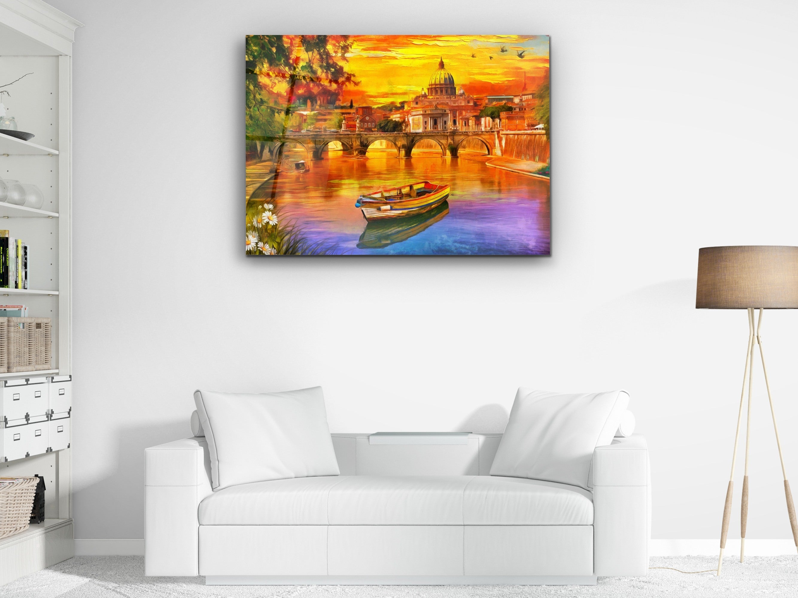 ・"St Angelo Bridge"・Glass Wall Art