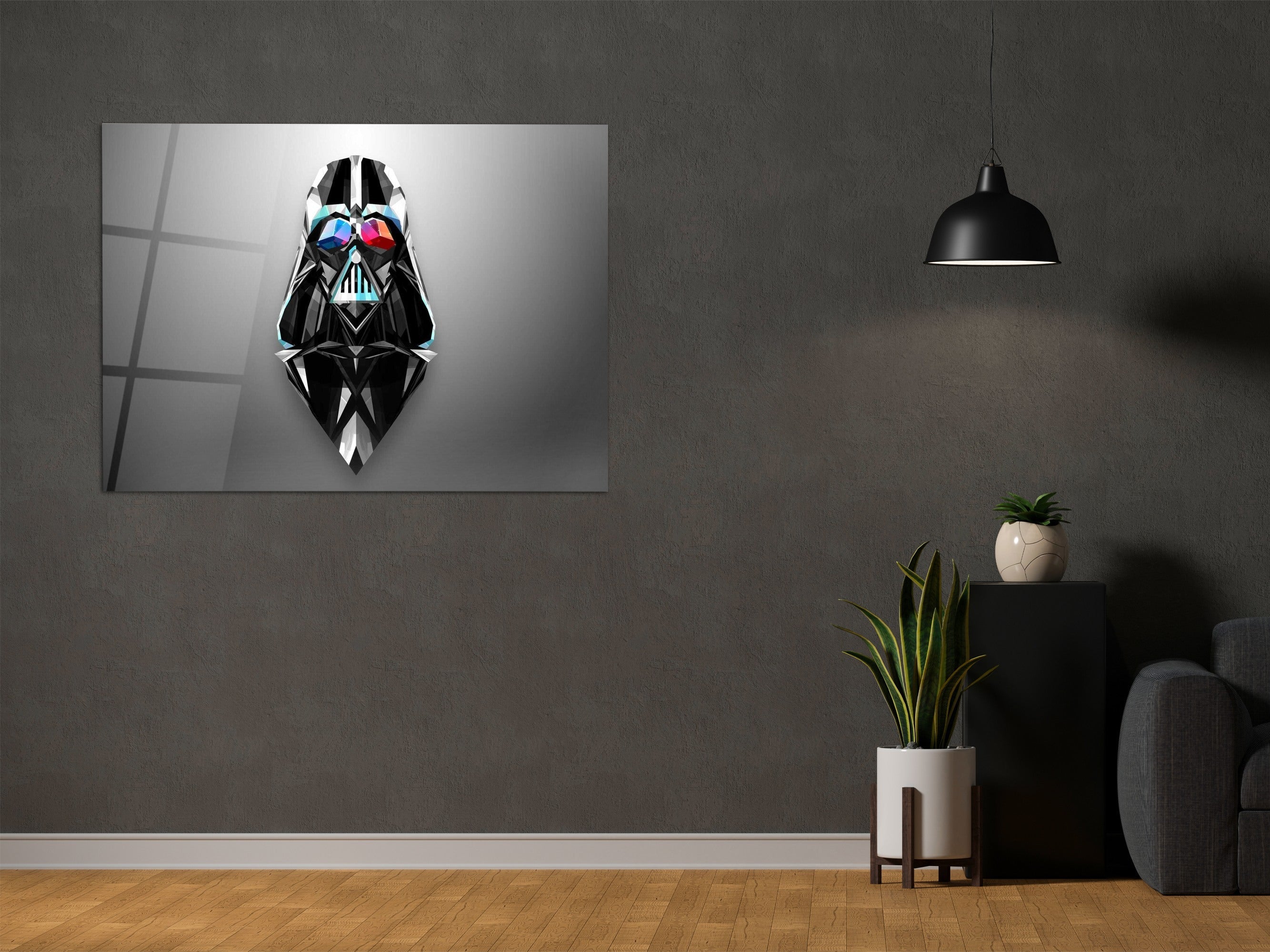 ・"Symbol of the darkside"・Glass Wall Art