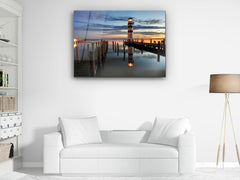 ・"The Great Lighthouse of Podersdorf"・Glass Wall Art - Wonders Of Wall