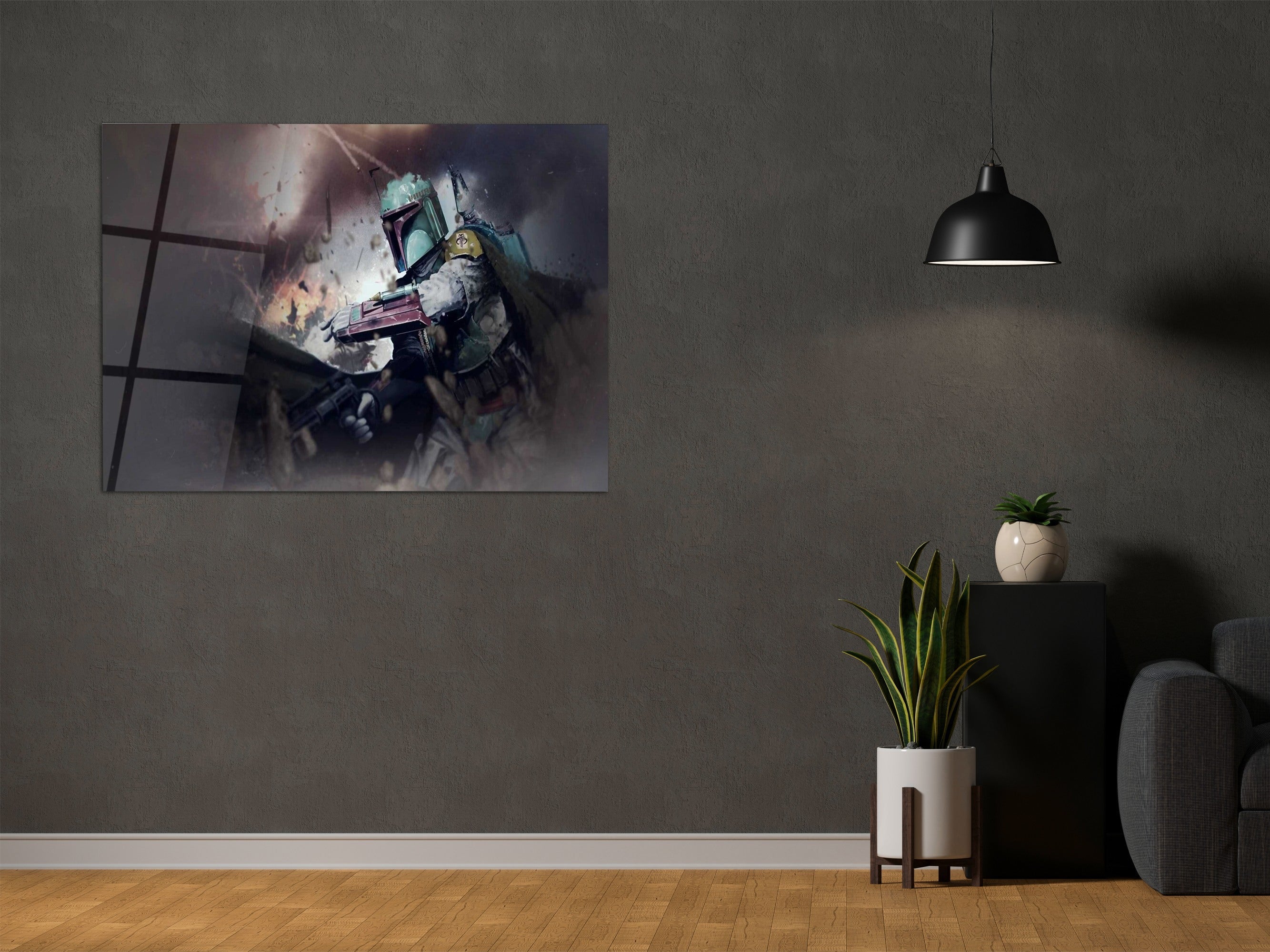 ・"The Last Mandolorian"・Glass Wall Art