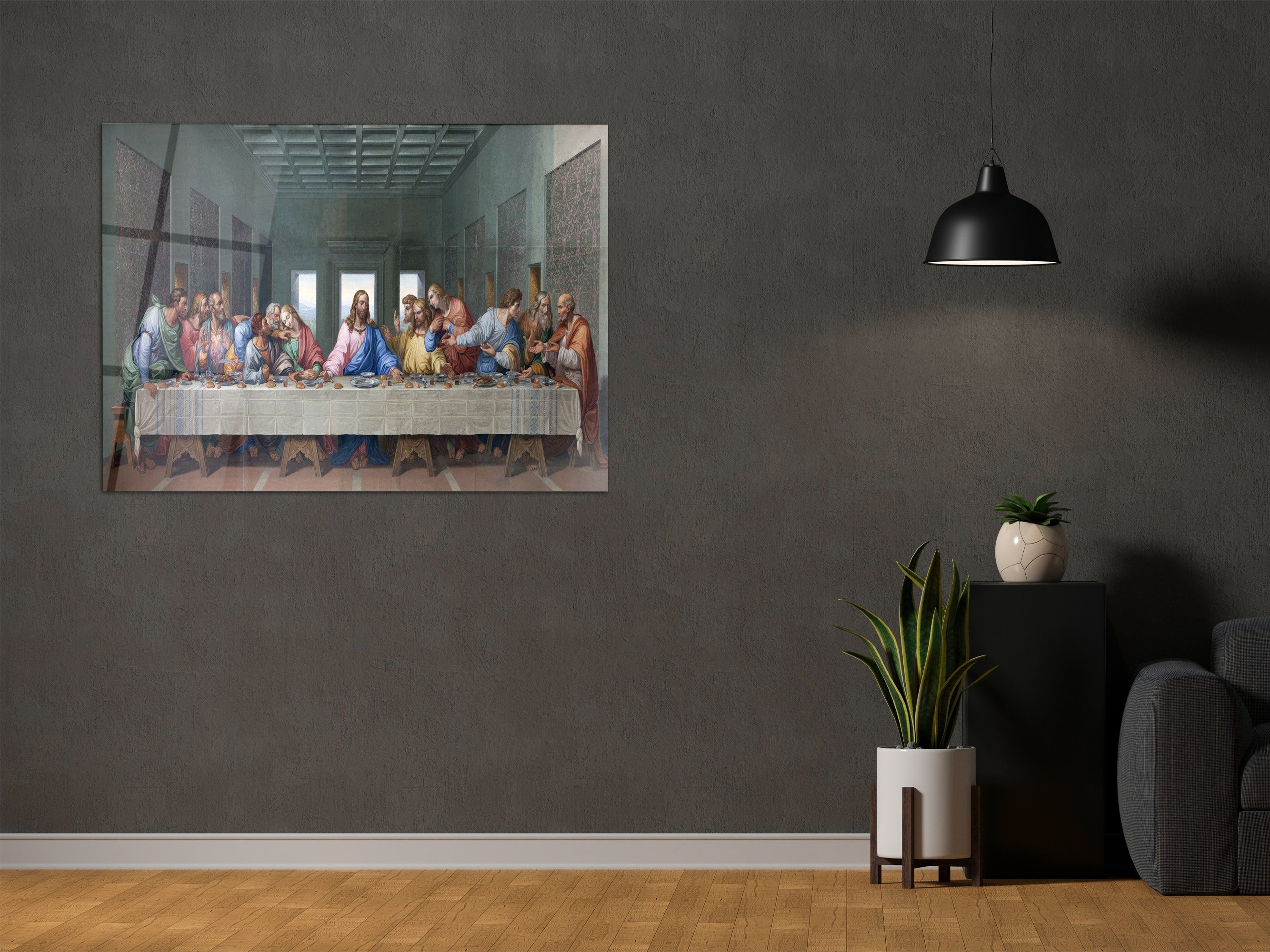 ・"The Last Supper -Da Vinci"・Glass Wall Art