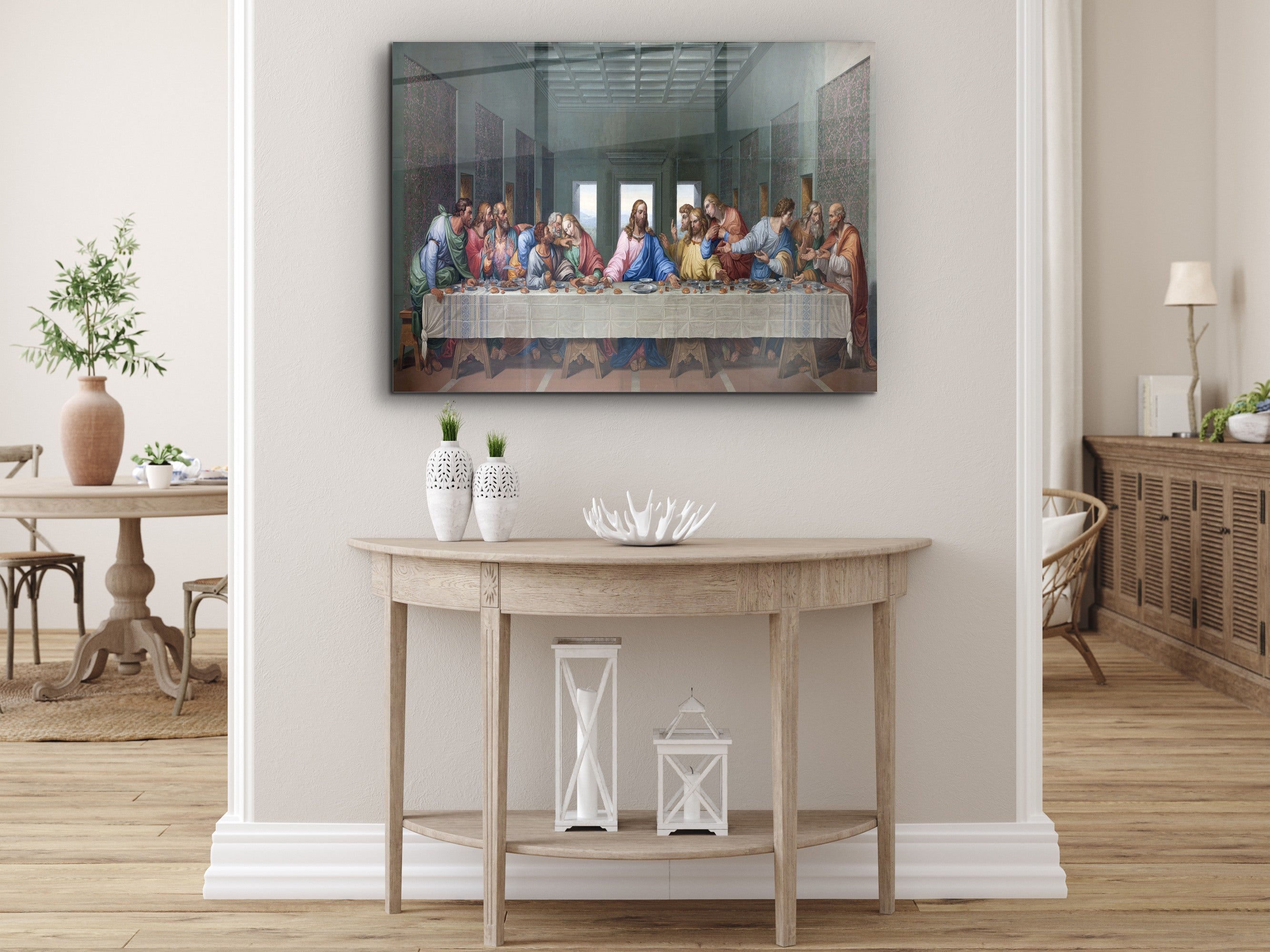 ・"The Last Supper -Da Vinci"・Glass Wall Art