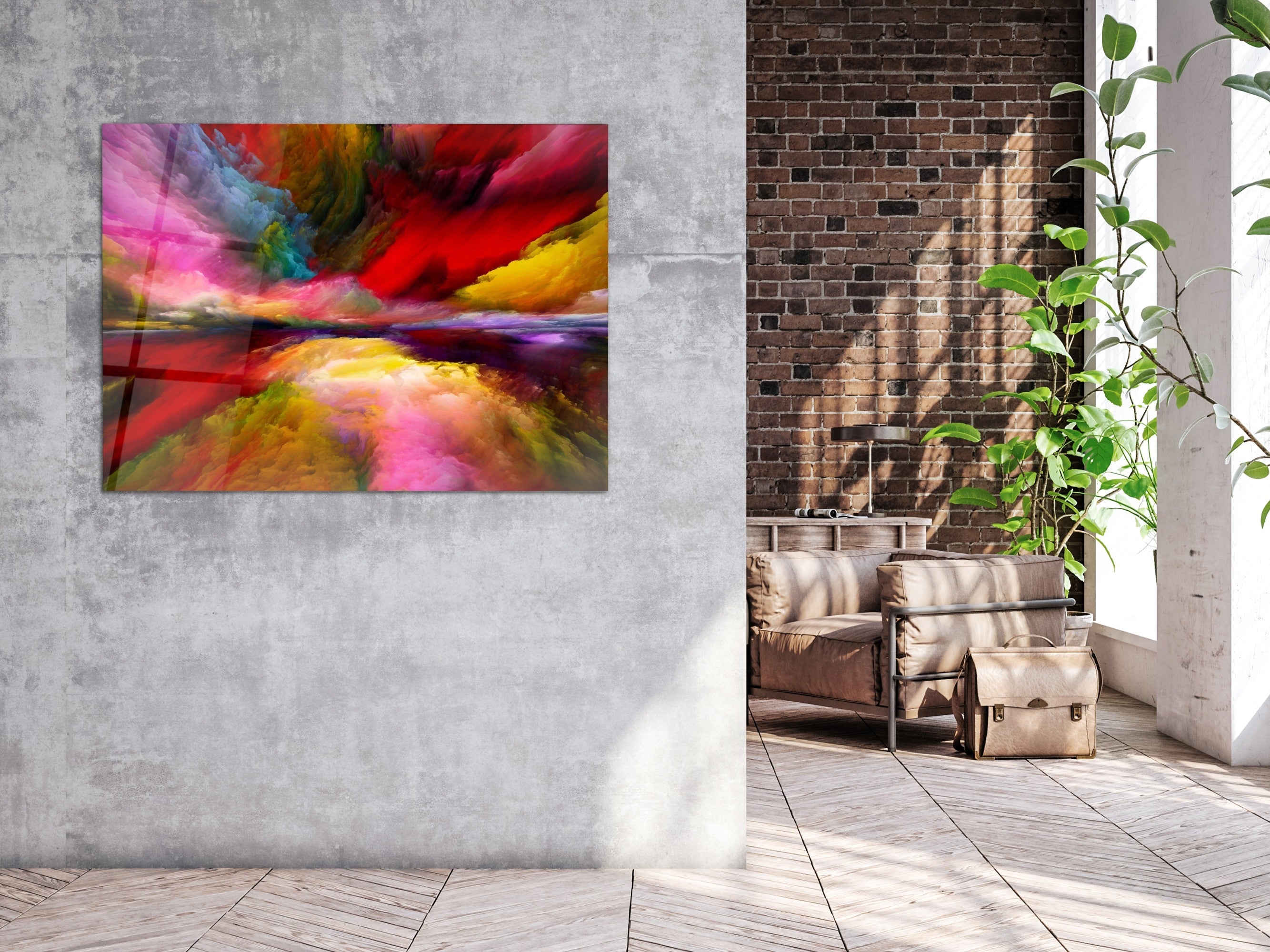 ・"Unlimited Colors Of Heaven"・Glass Wall Art