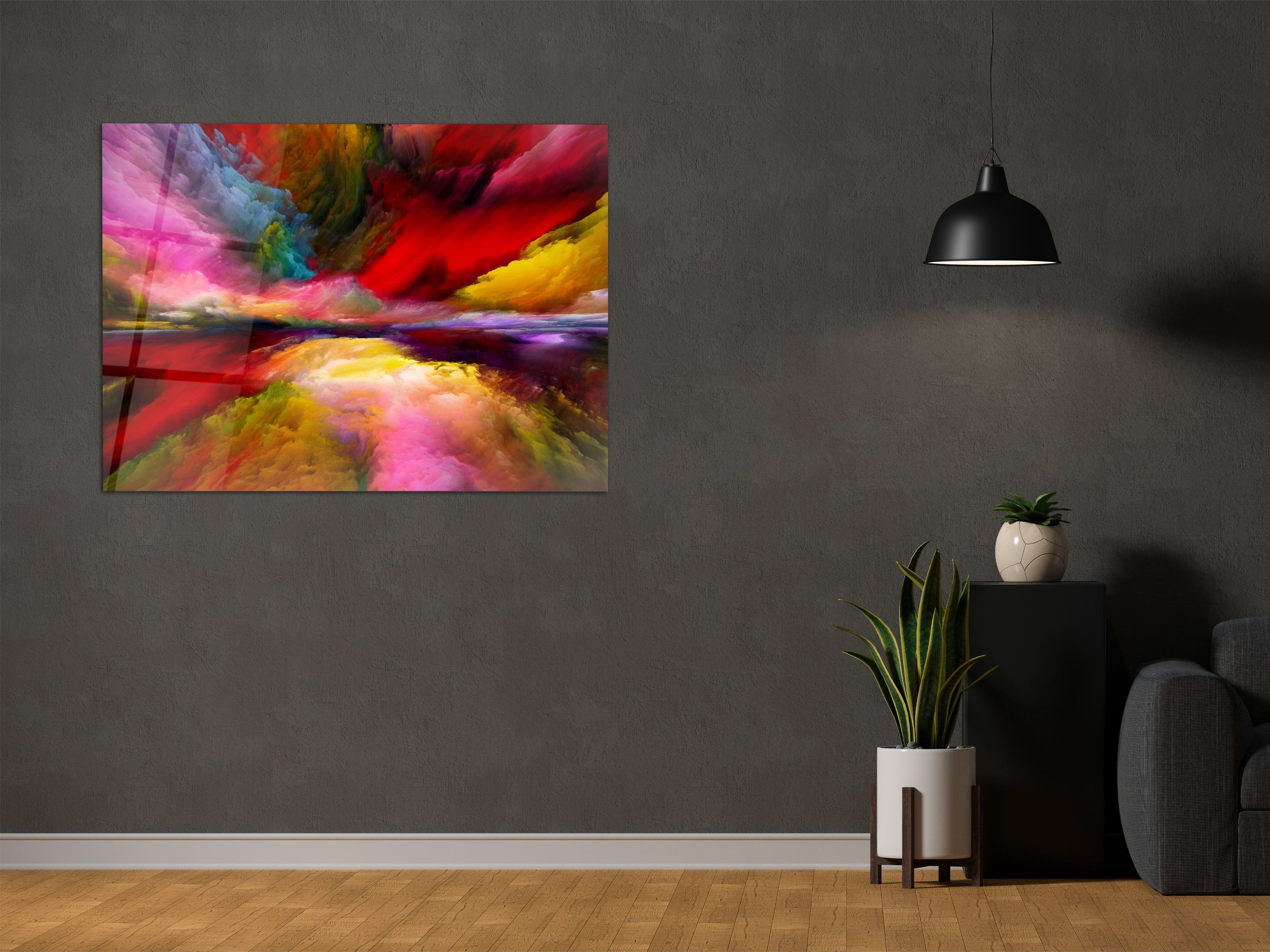 ・"Unlimited Colors Of Heaven"・Glass Wall Art