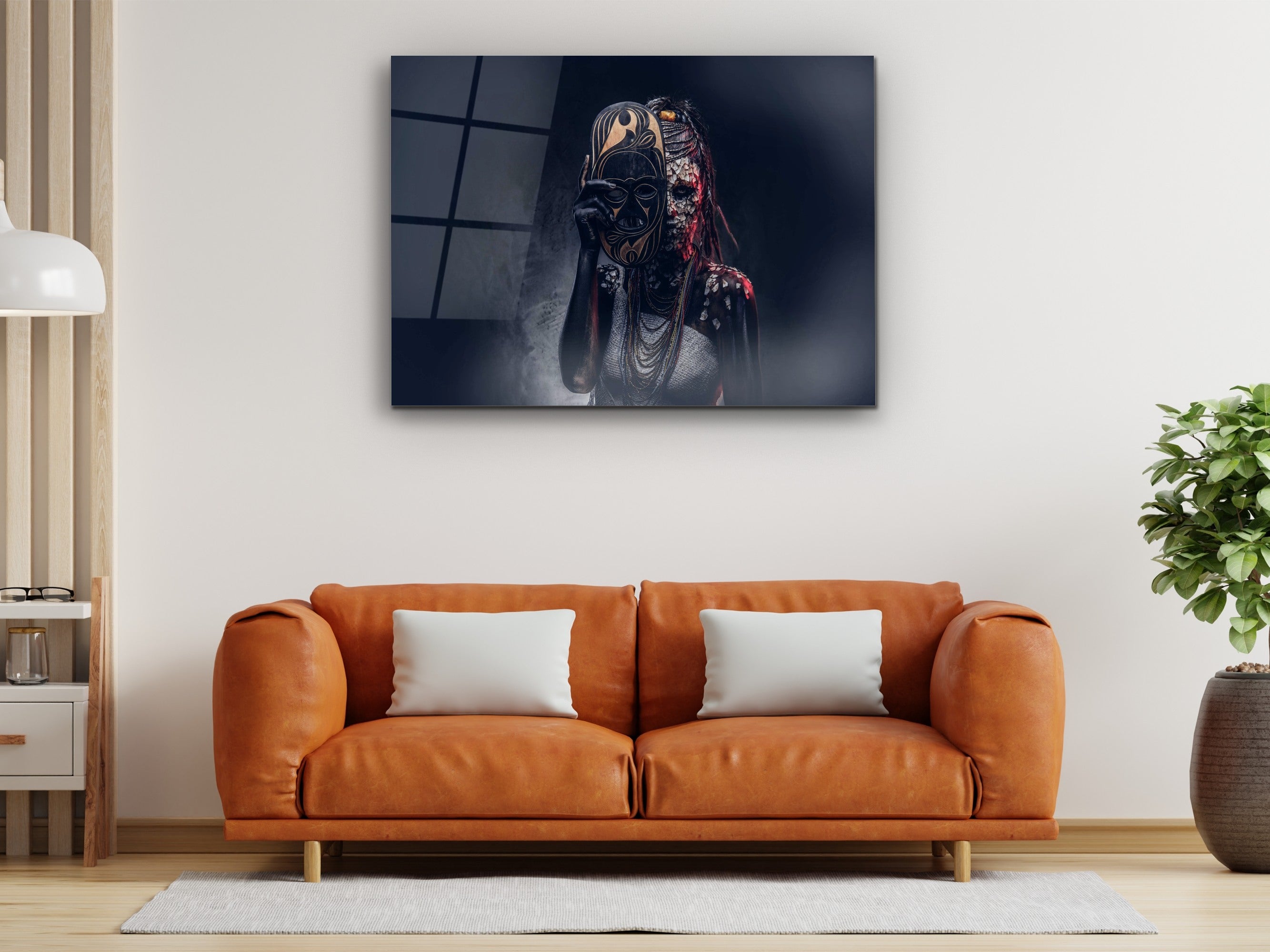 ・"Unmasked Witch before Cast"・Glass Wall Art