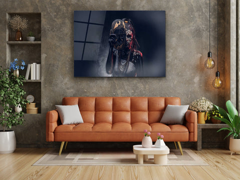 ・"Unmasked Witch before Cast"・Glass Wall Art