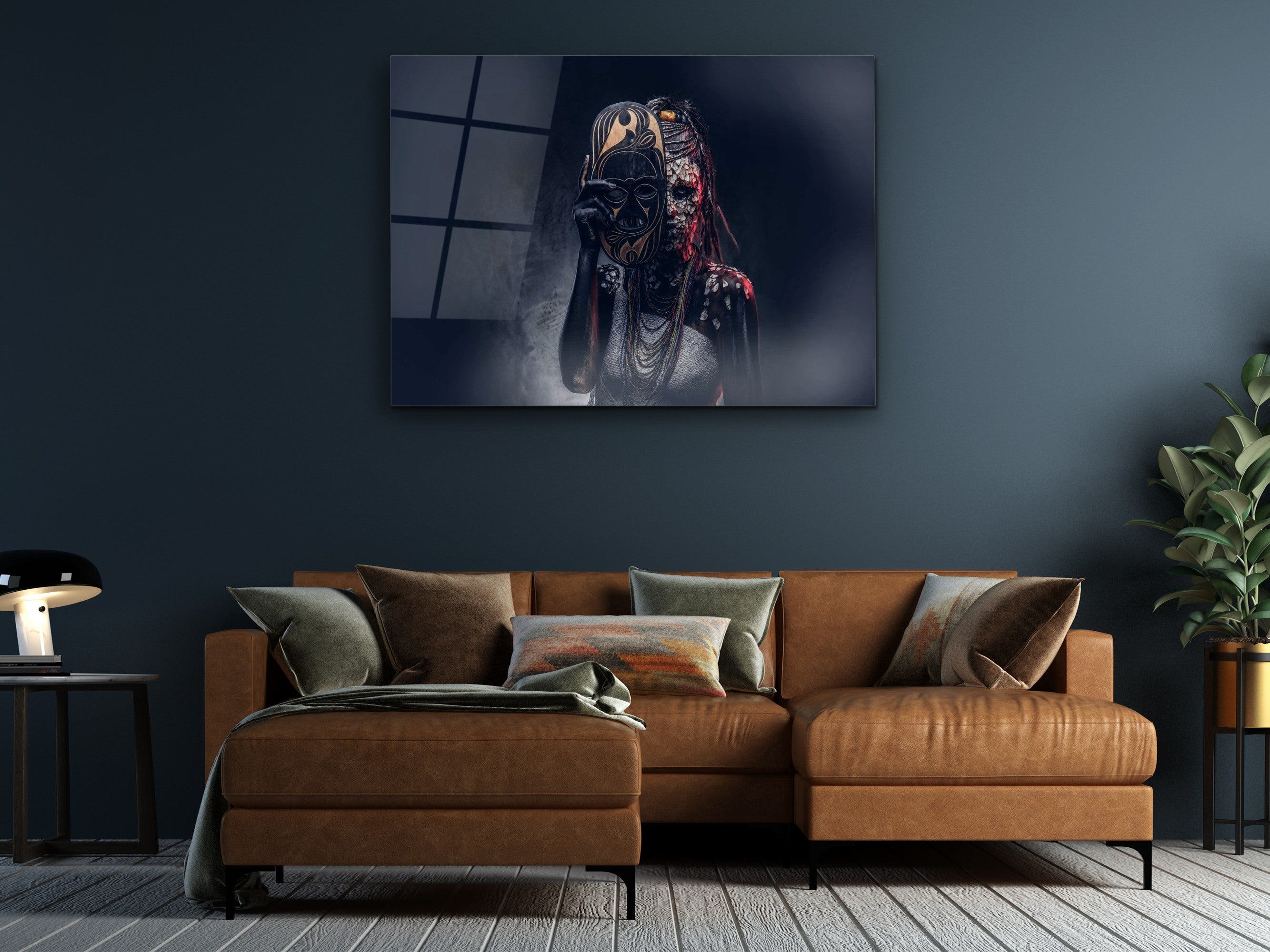 ・"Unmasked Witch before Cast"・Glass Wall Art