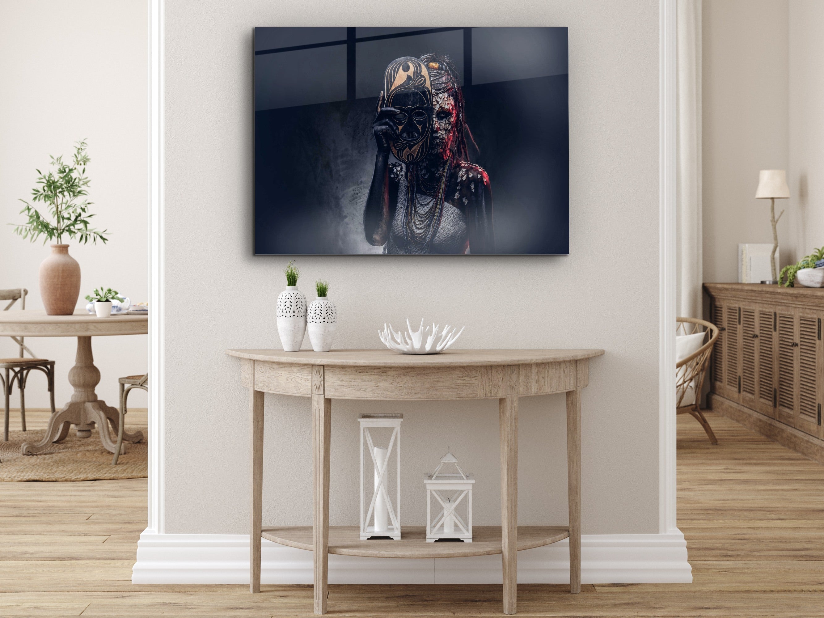 ・"Unmasked Witch before Cast"・Glass Wall Art