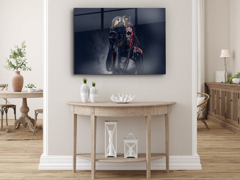 ・"Unmasked Witch before Cast"・Glass Wall Art