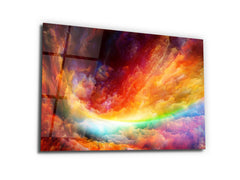 ・"Way to the Rainbow"・Glass Wall Art