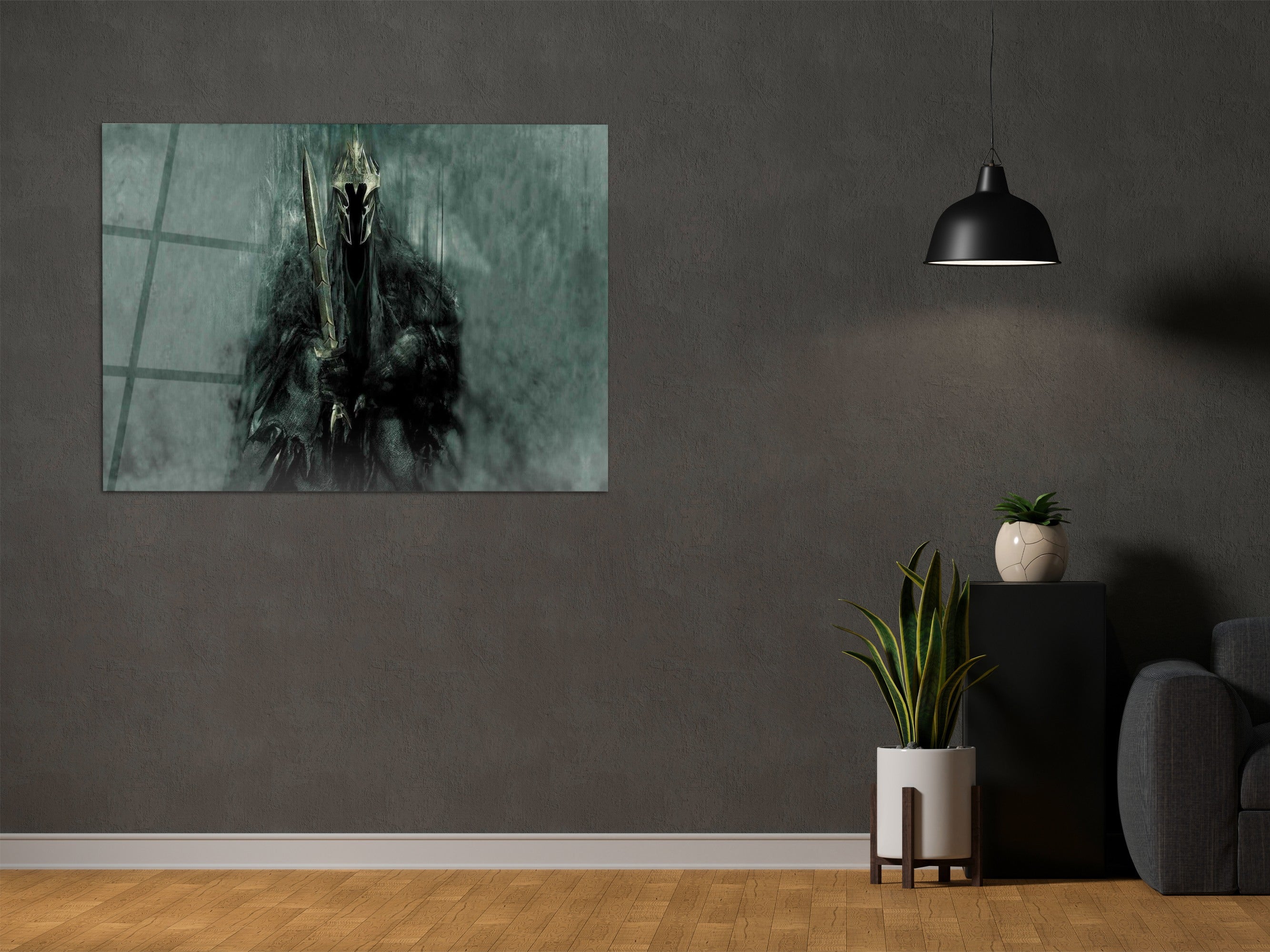 ・"Witch King has arrived"・Glass Wall Art