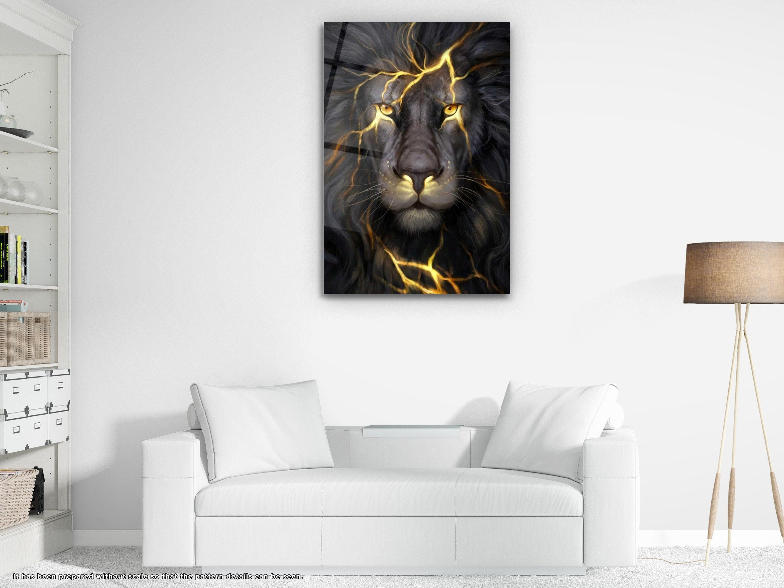 Lion Zeus - Glass Wall Art