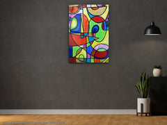 Abstract Design - Glass Wall Art