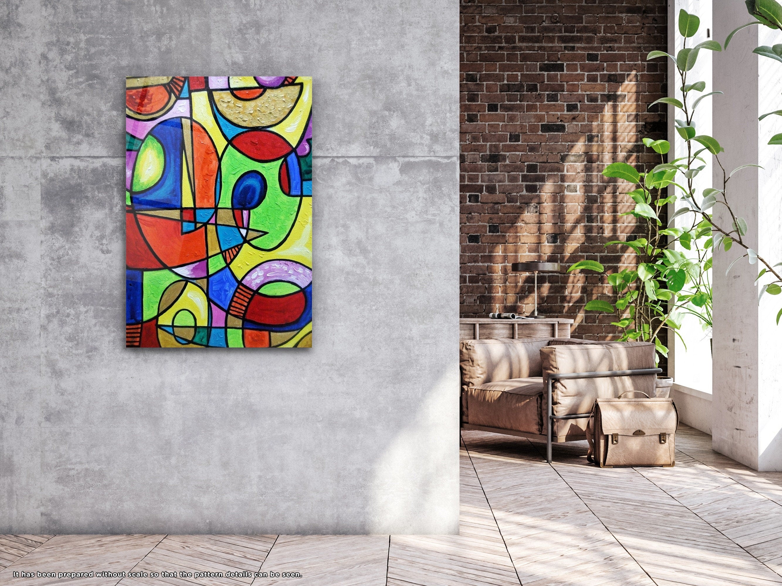 Abstract Design - Glass Wall Art