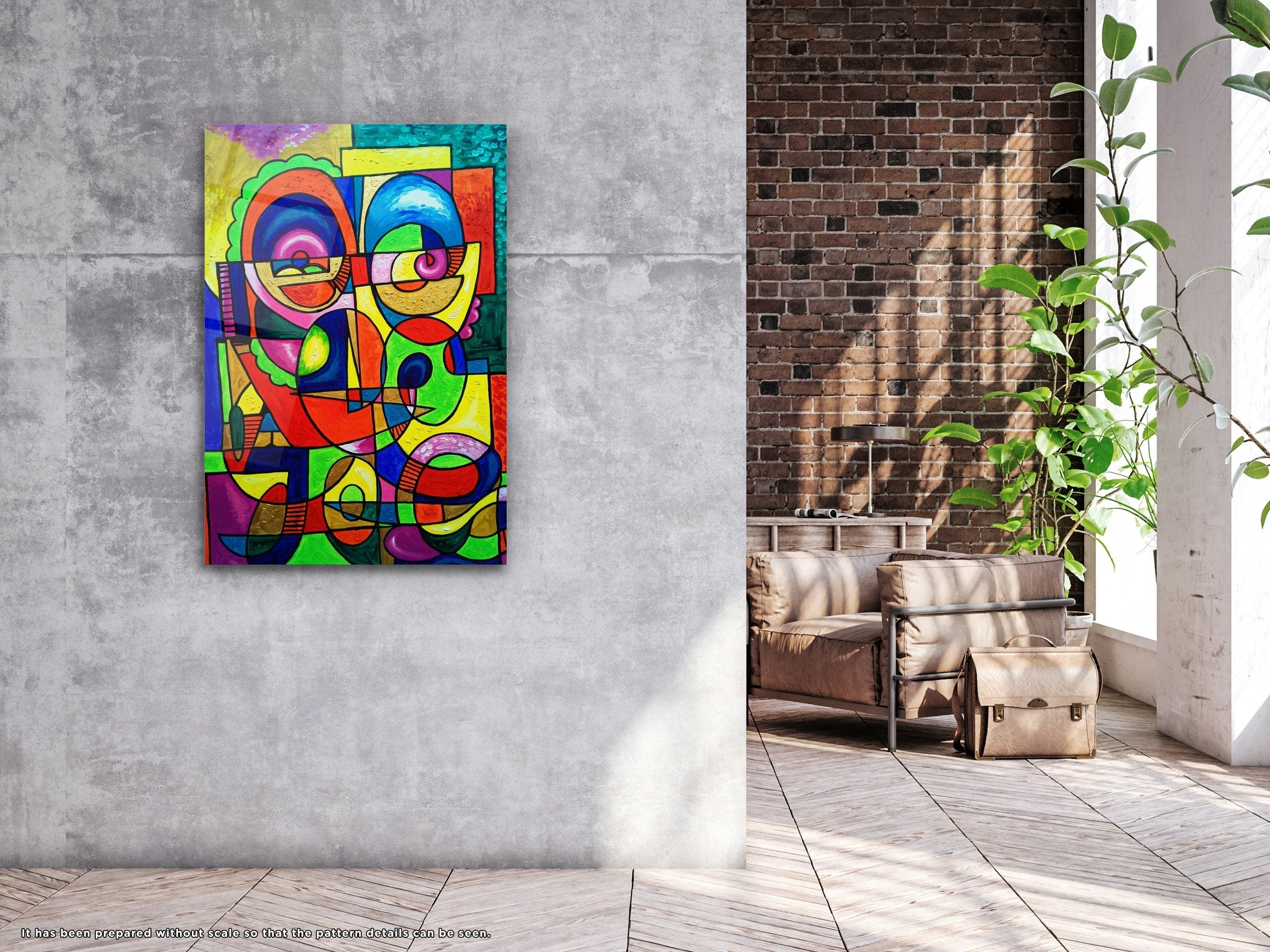 Abstract Design V2 - Glass Wall Art