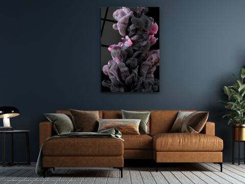 Smoke Explosion - Glass Wall Art