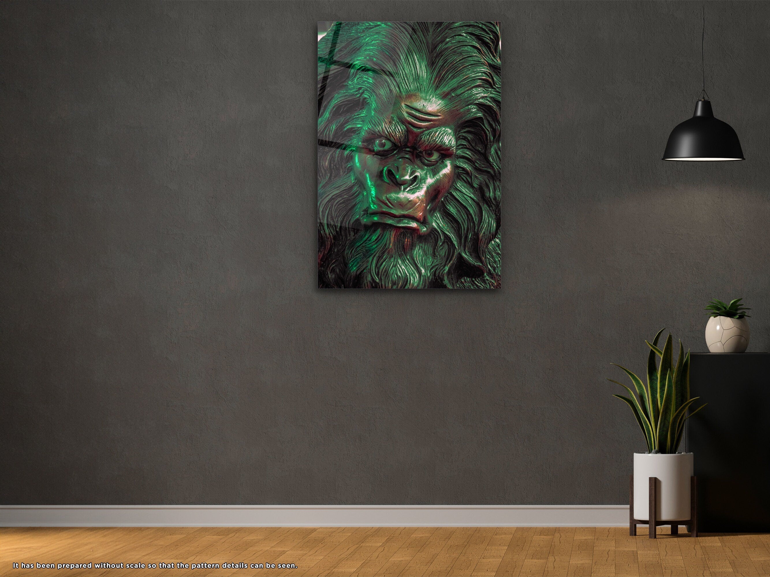 The Devil Monkey - Glass Wall Art