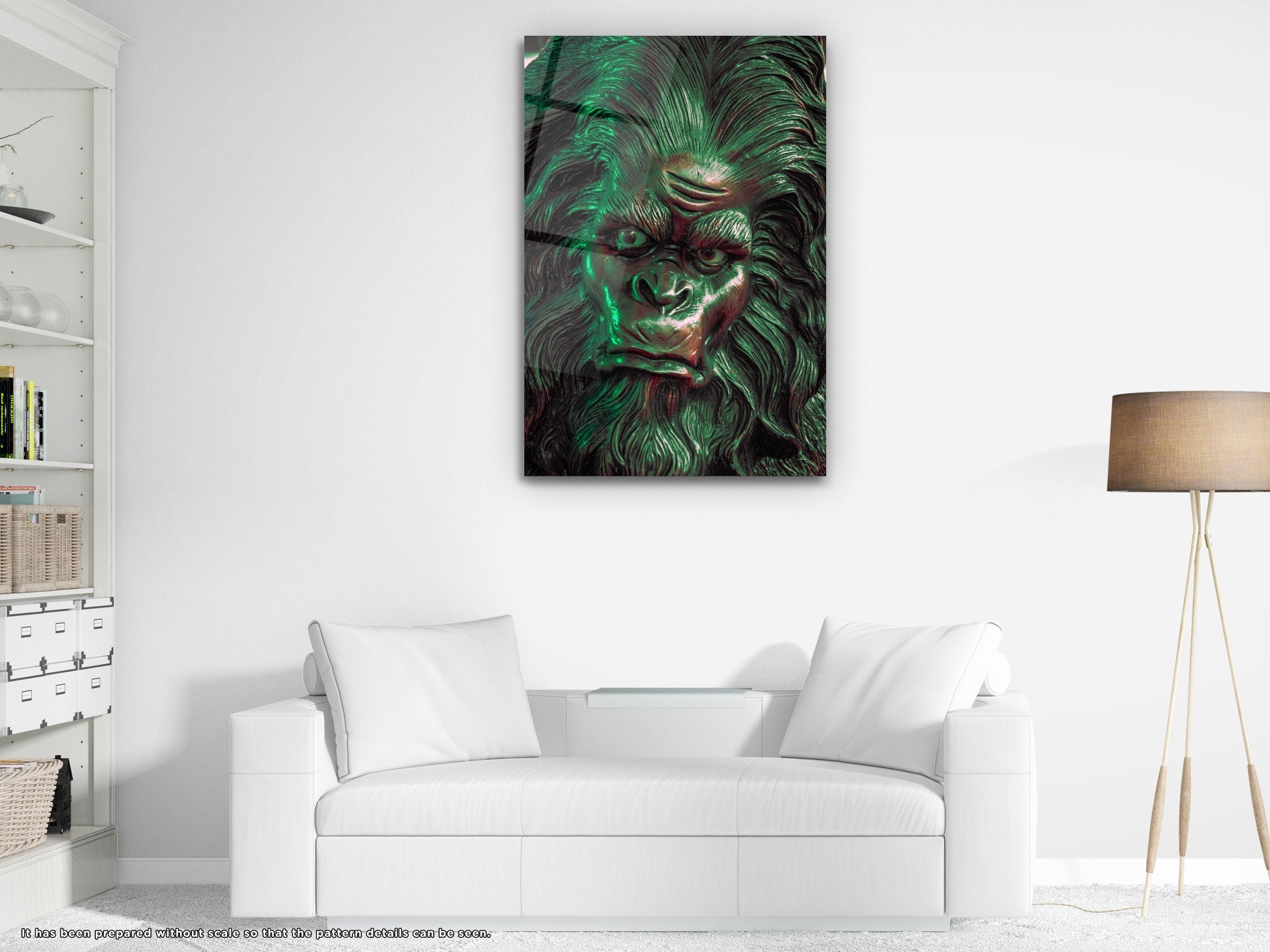 The Devil Monkey - Glass Wall Art