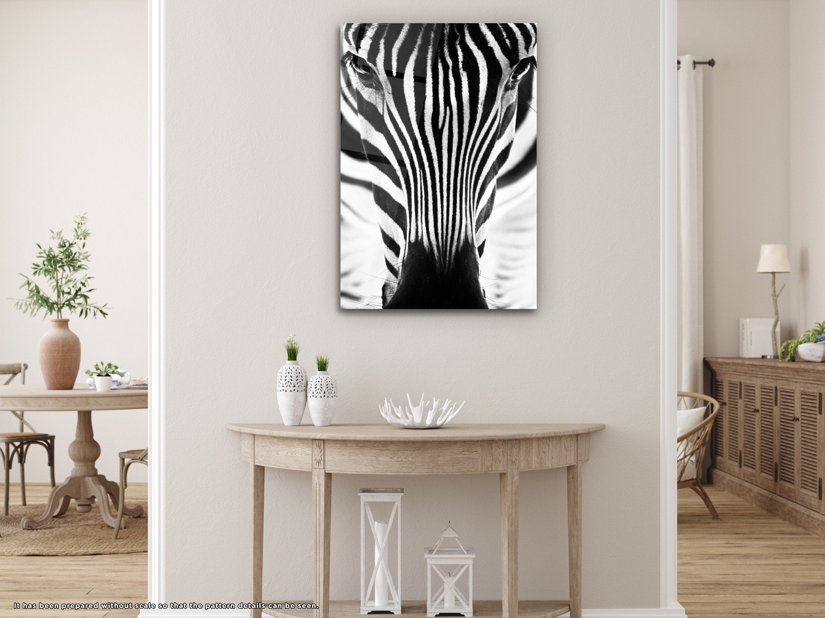 Zebra - Glass Wall Art