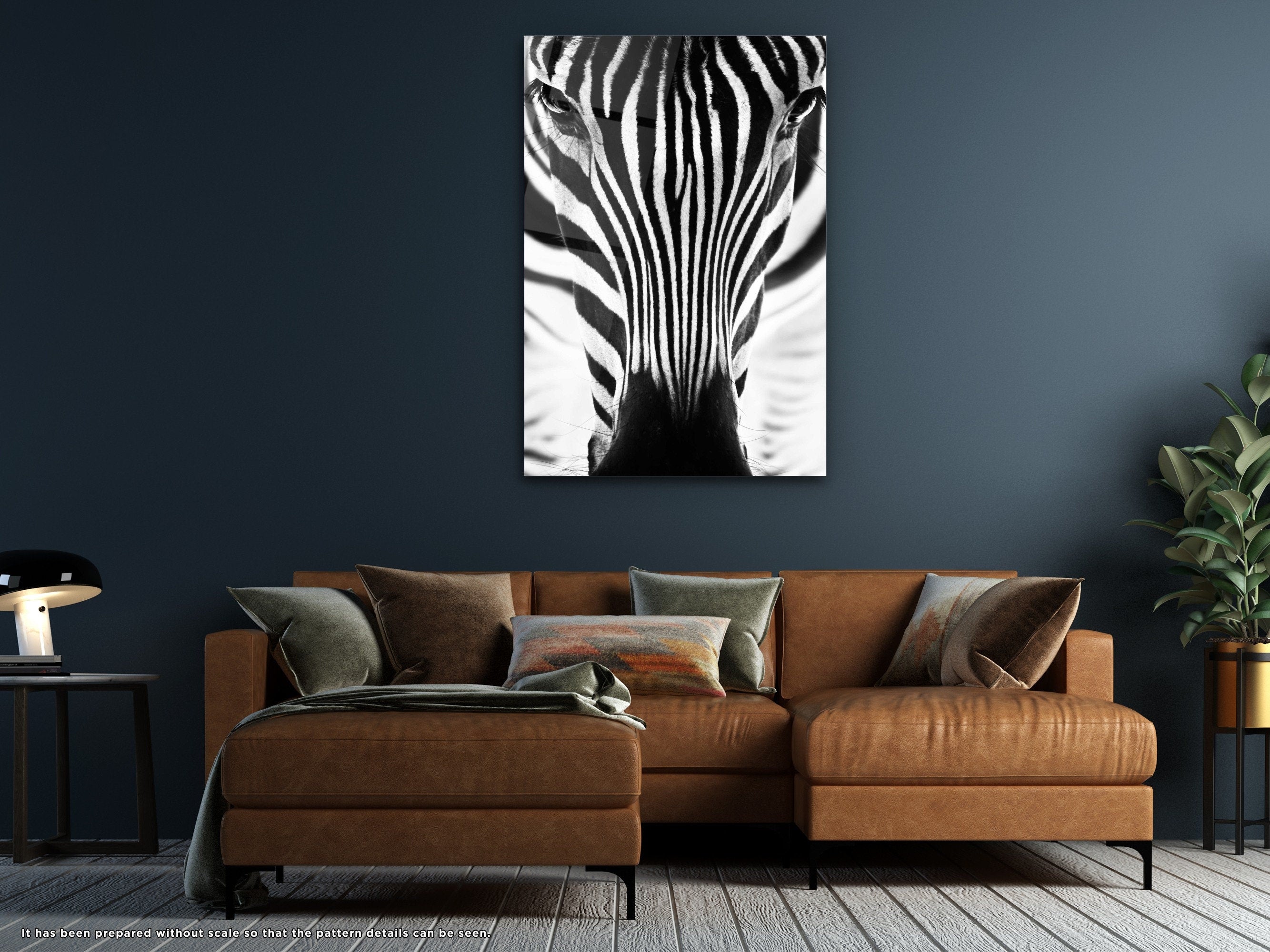 Zebra - Glass Wall Art