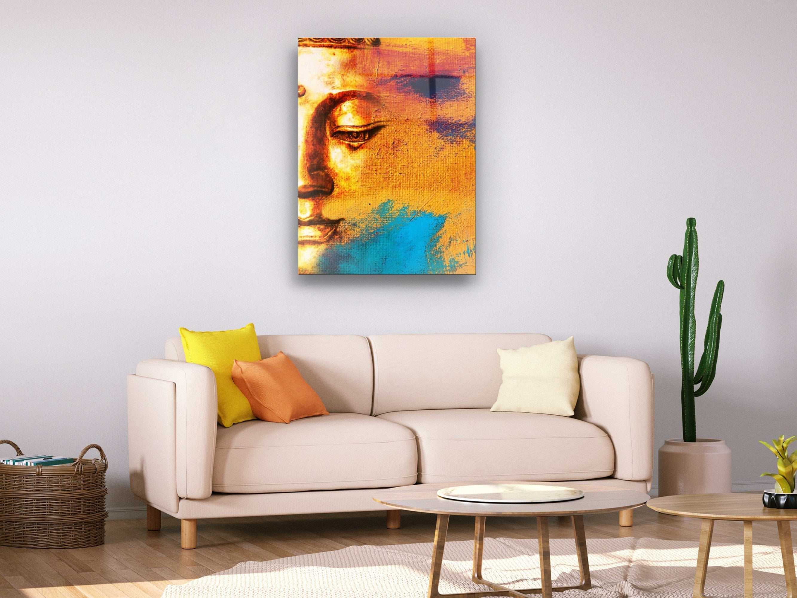 Lord Buddha - Glass Wall Art