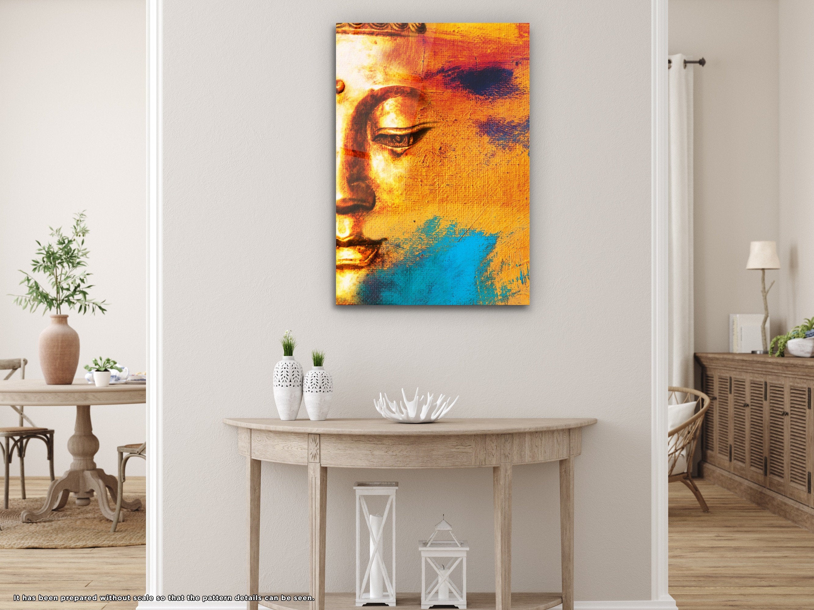 Lord Buddha - Glass Wall Art