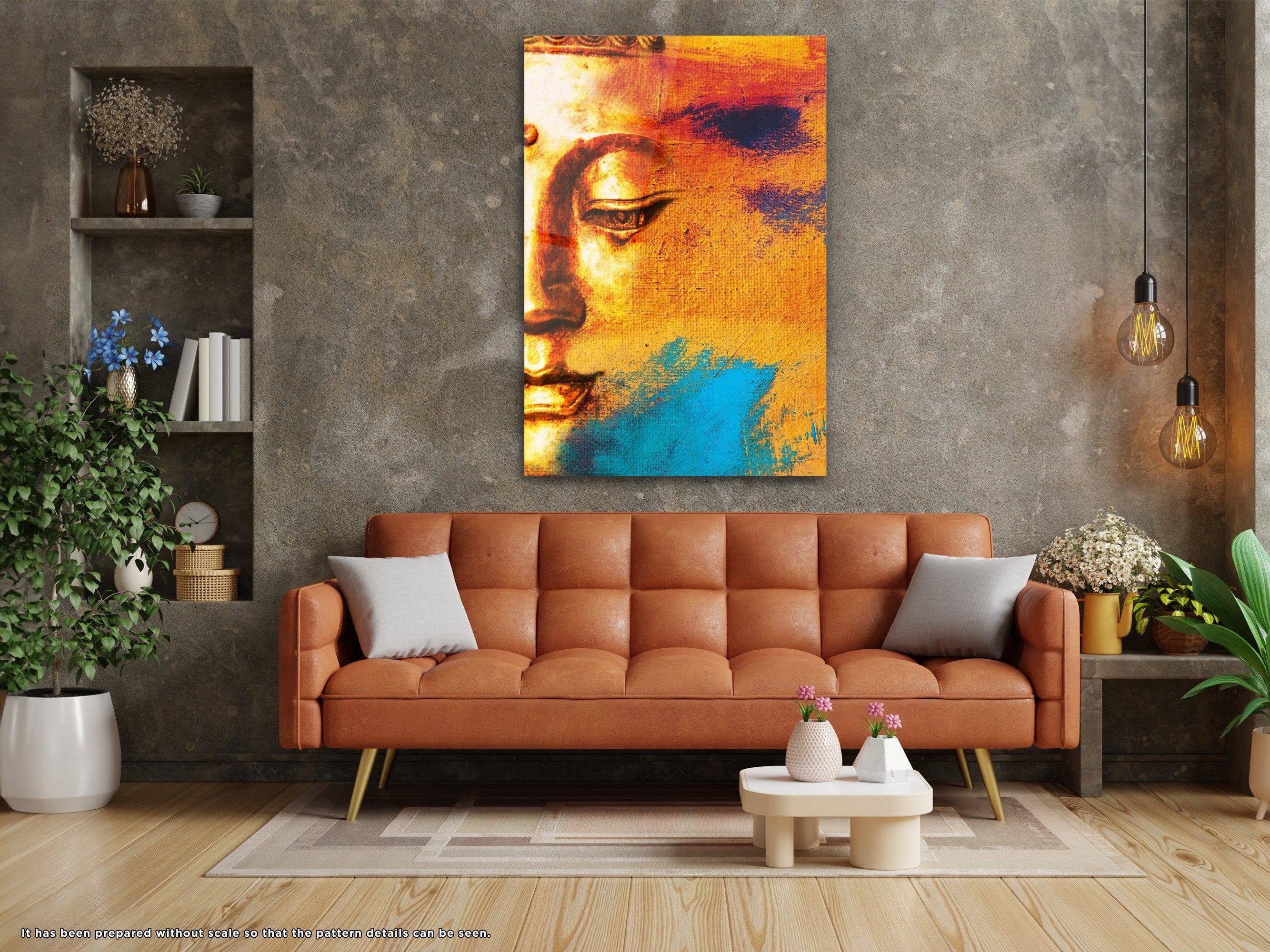 Lord Buddha - Glass Wall Art