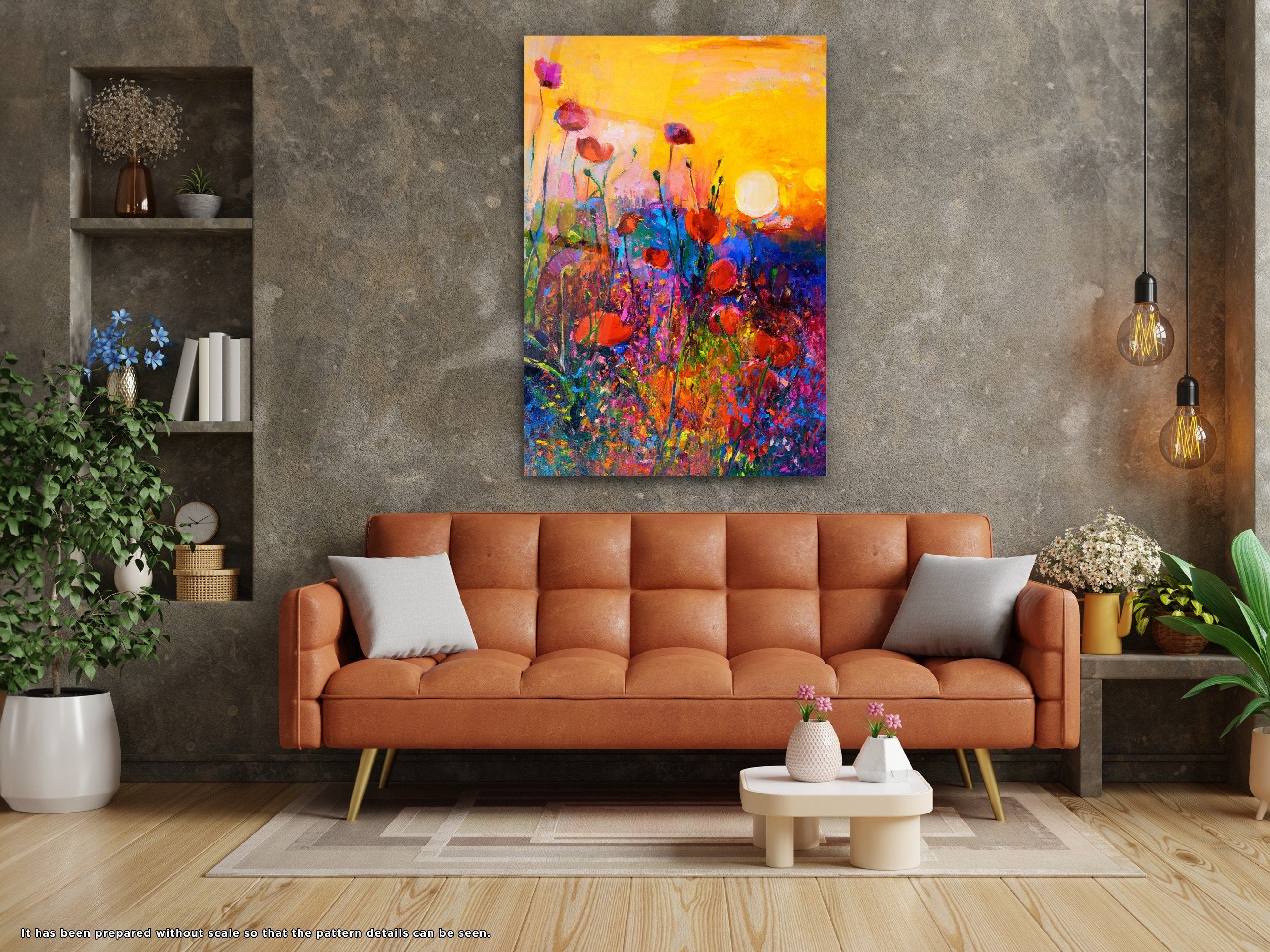 Oil Painting Nature - Glass Wall Art