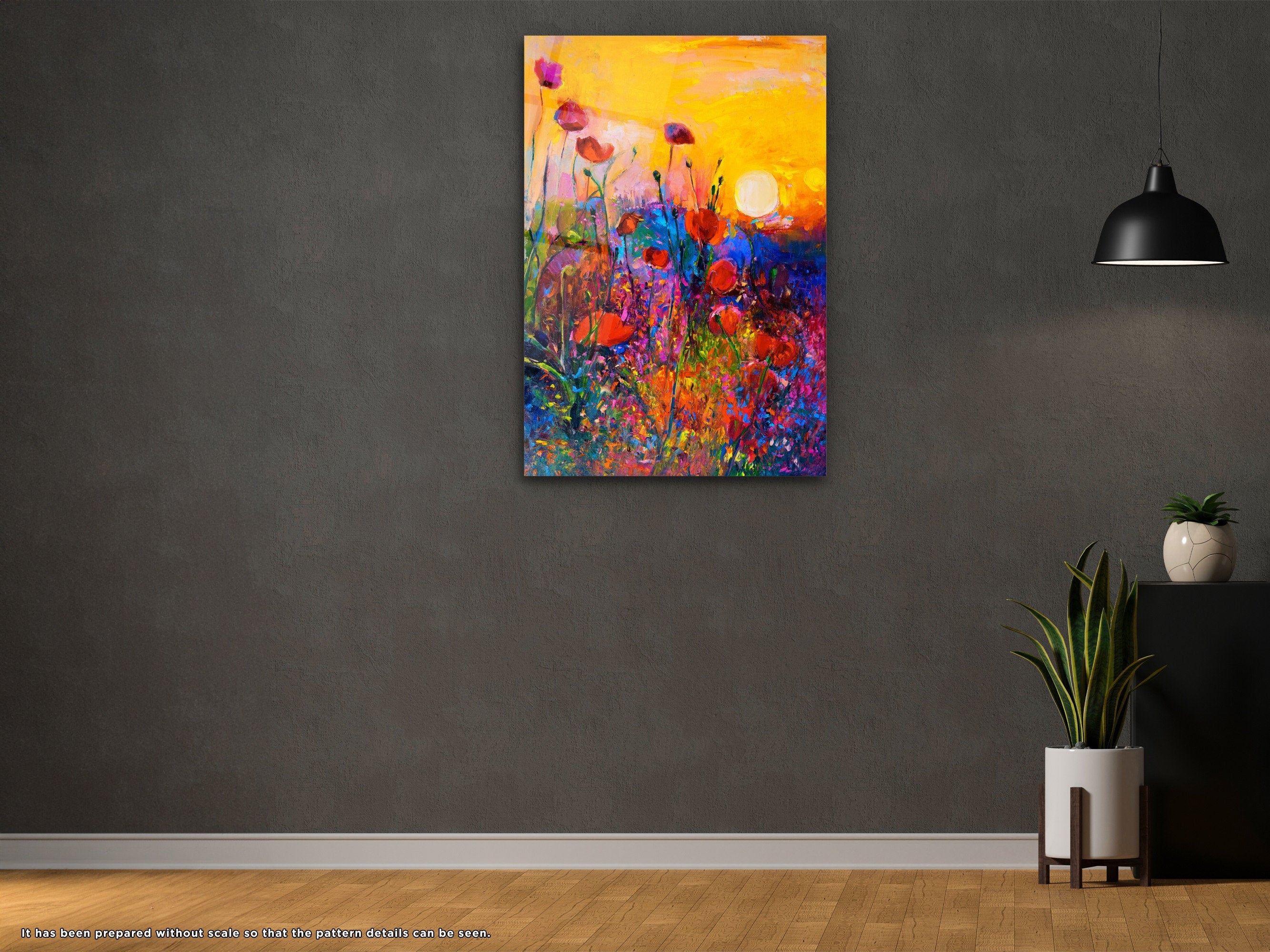 Oil Painting Nature - Glass Wall Art