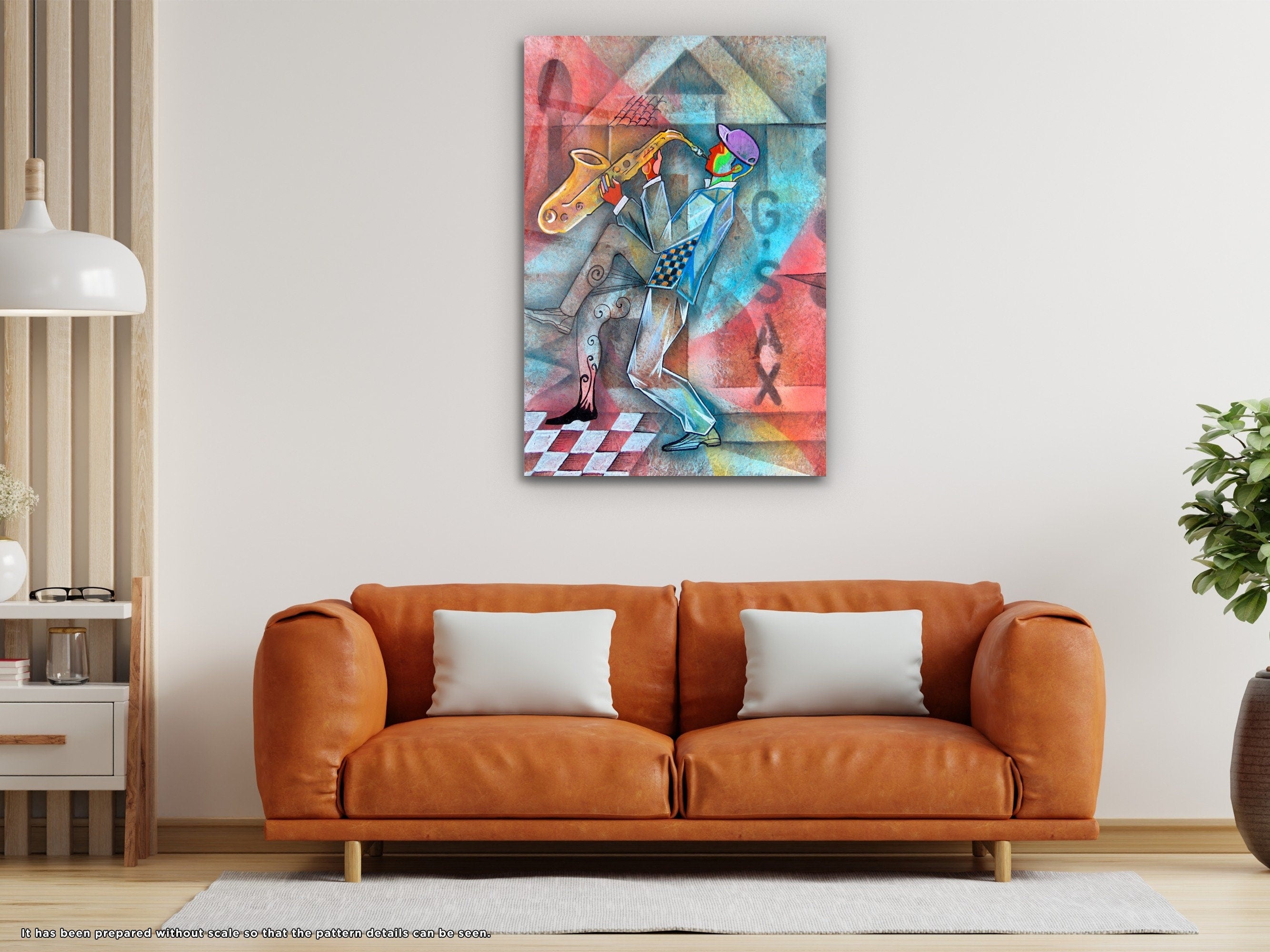 Jazz - Glass Wall Art