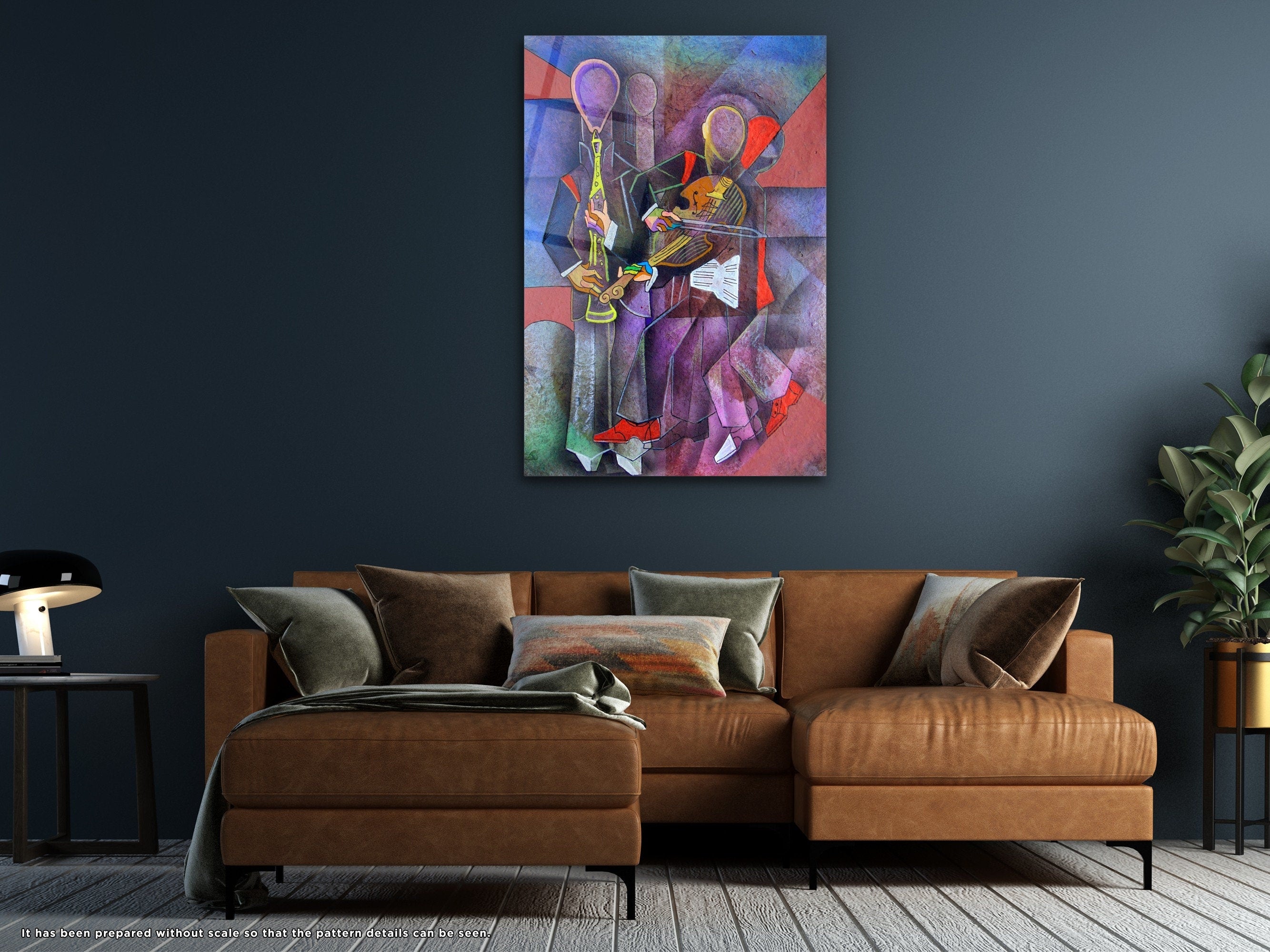 Jazz V2 - Glass Wall Art