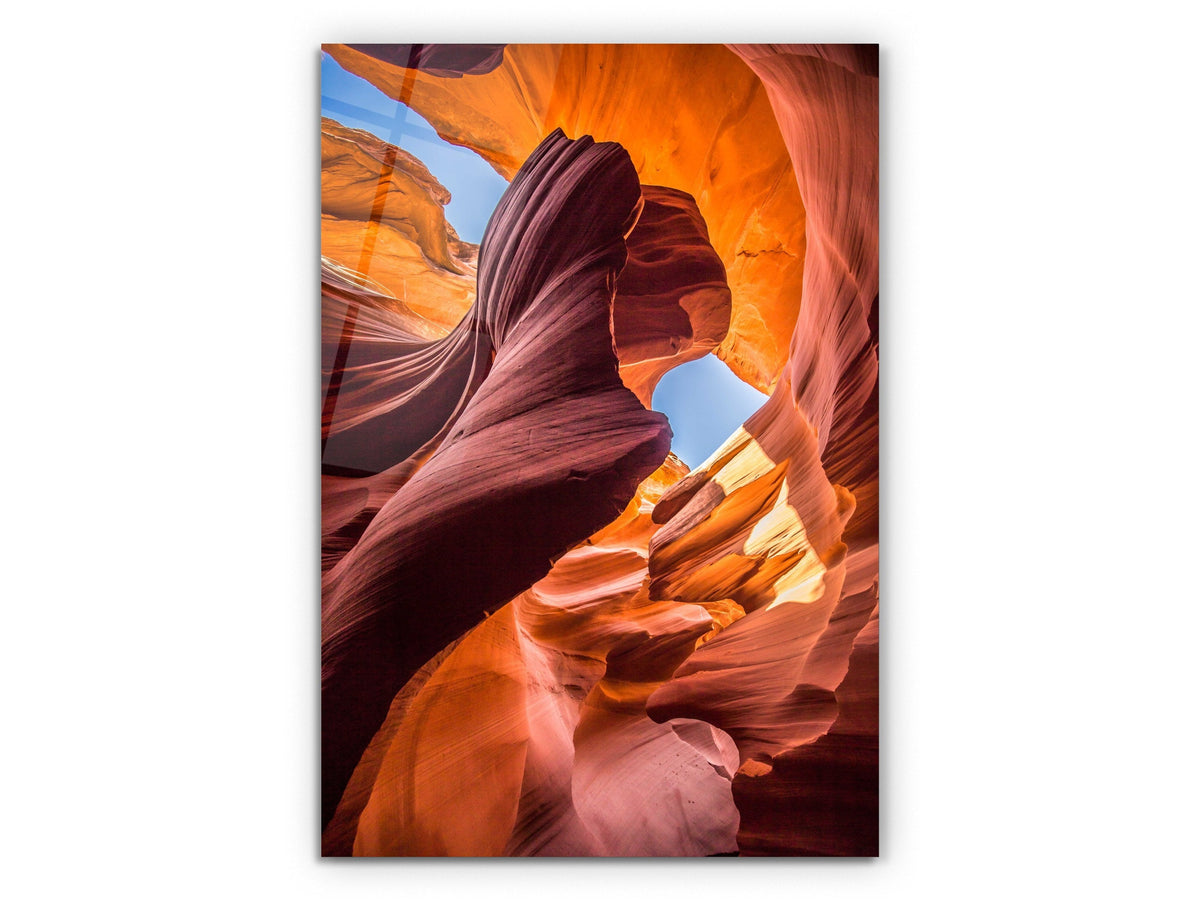 Colorful Canyon - Glass Wall Art