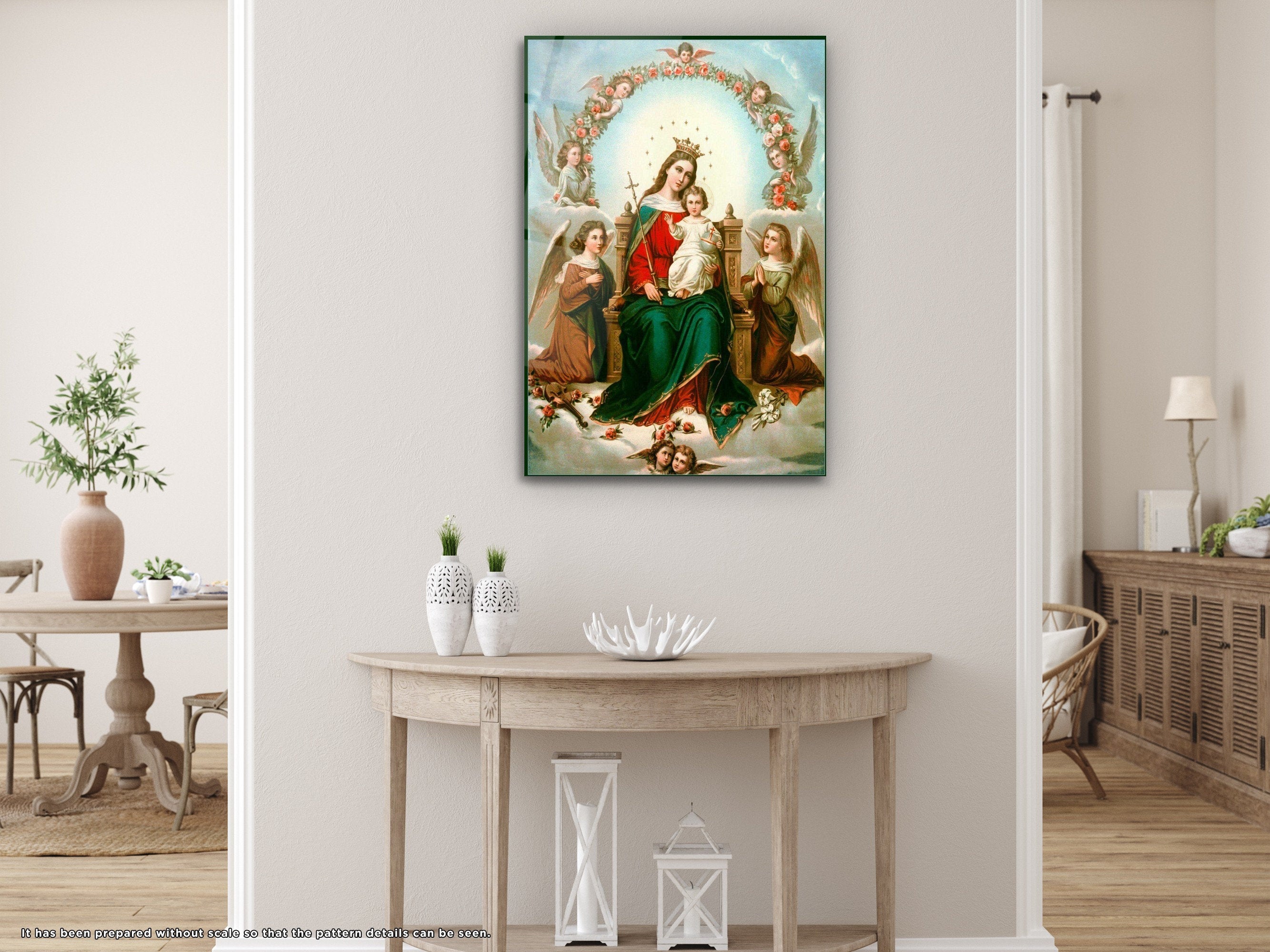 Virgin Mary - Glass Wall Art