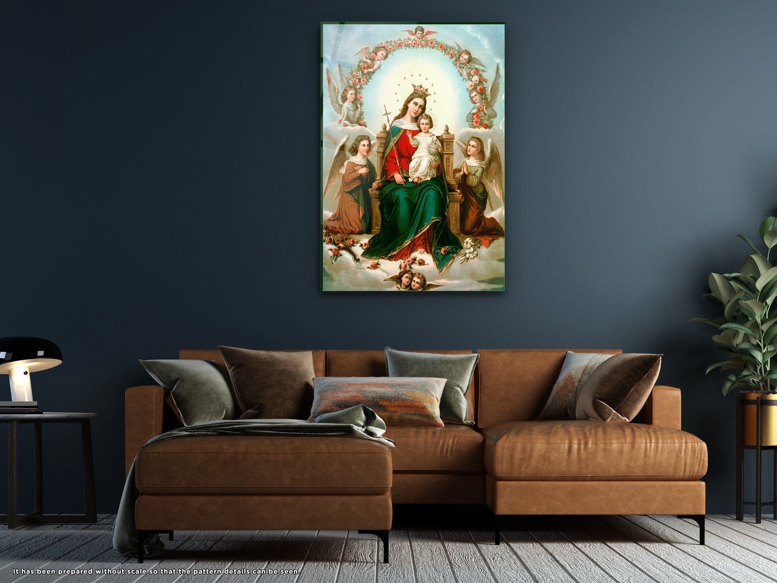 Virgin Mary - Glass Wall Art