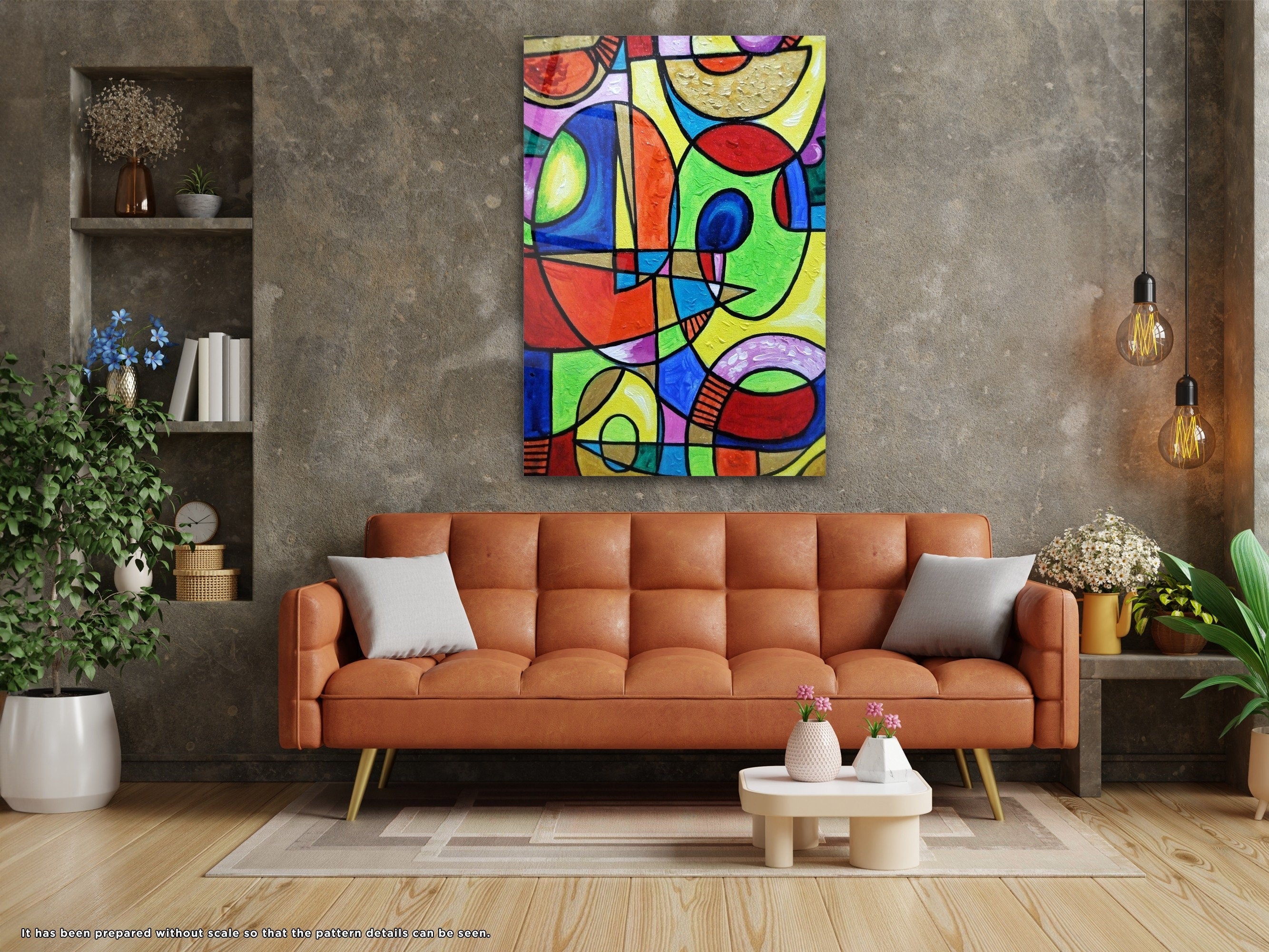 Abstract Design - Glass Wall Art