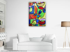 Abstract Design - Glass Wall Art