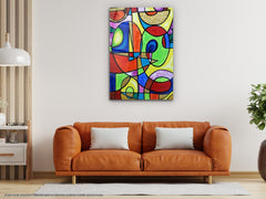 Abstract Design - Glass Wall Art