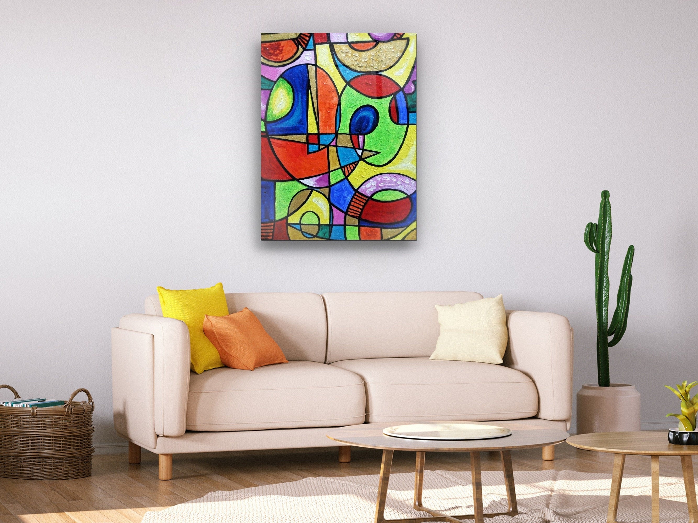 Abstract Design - Glass Wall Art