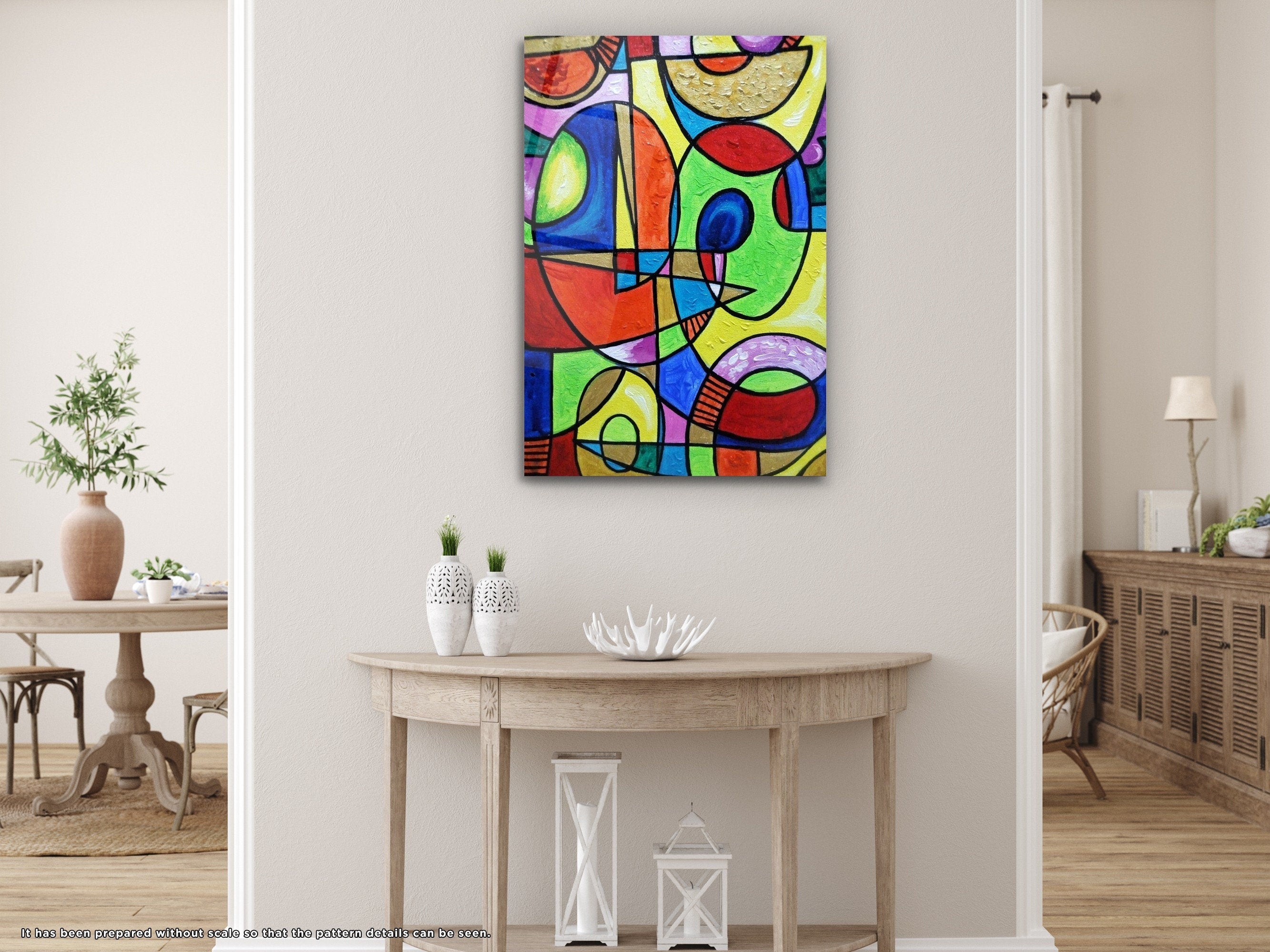 Abstract Design - Glass Wall Art