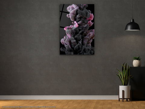 Smoke Explosion - Glass Wall Art