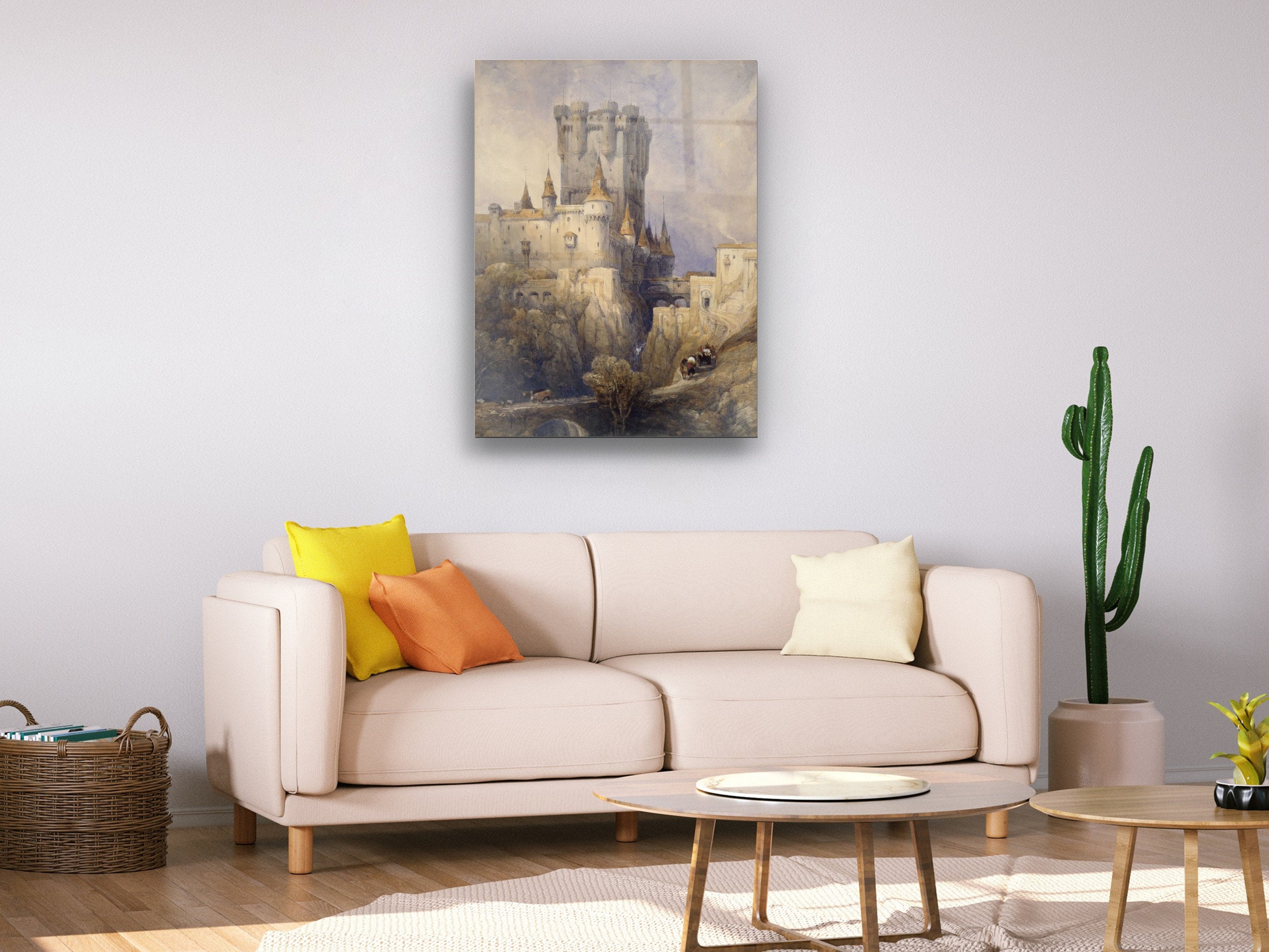 Historical Castle - Glass Wall Art