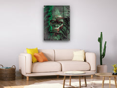 The Devil Monkey - Glass Wall Art