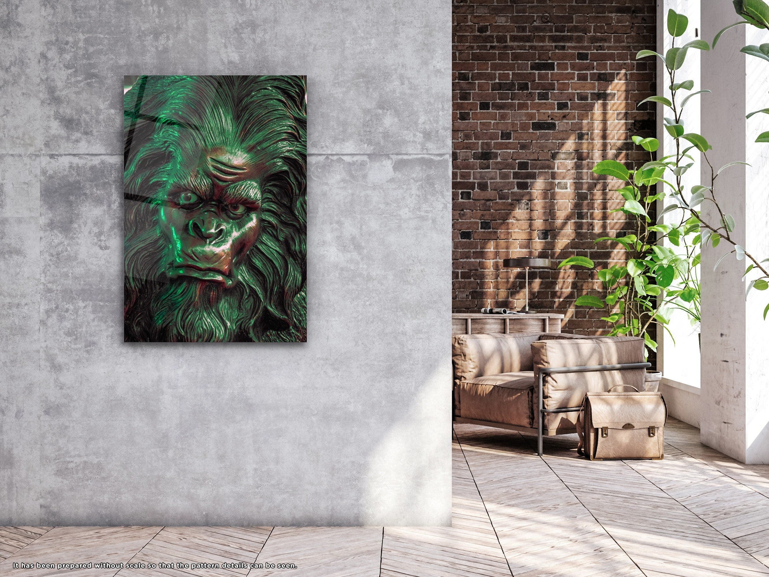 The Devil Monkey - Glass Wall Art