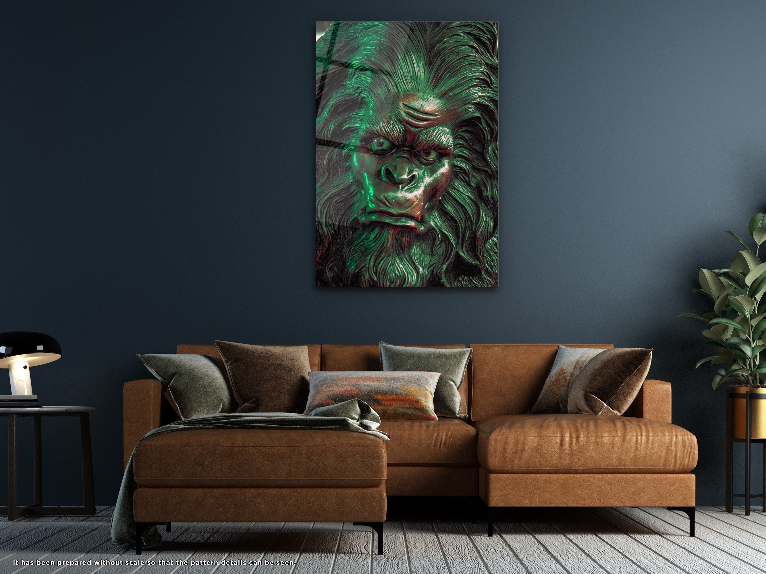 The Devil Monkey - Glass Wall Art