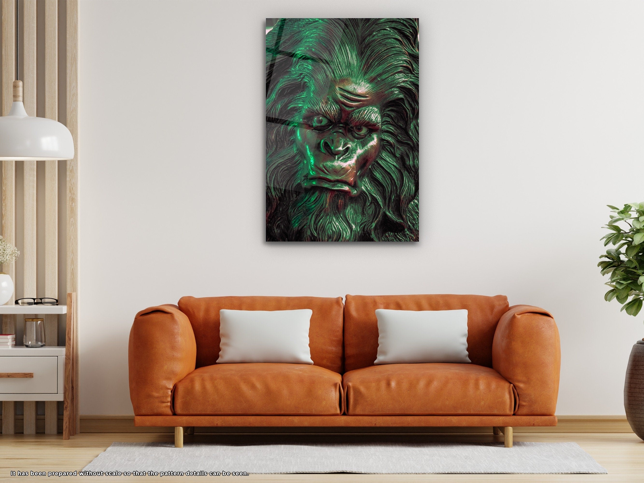 The Devil Monkey - Glass Wall Art