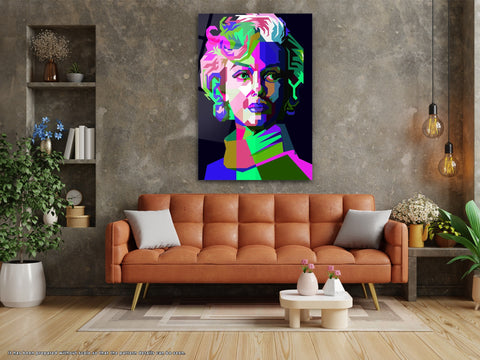 Marilyn Monroe - Glass Wall Art