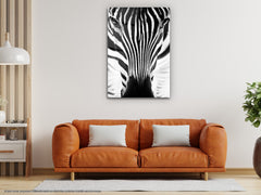 Zebra - Glass Wall Art