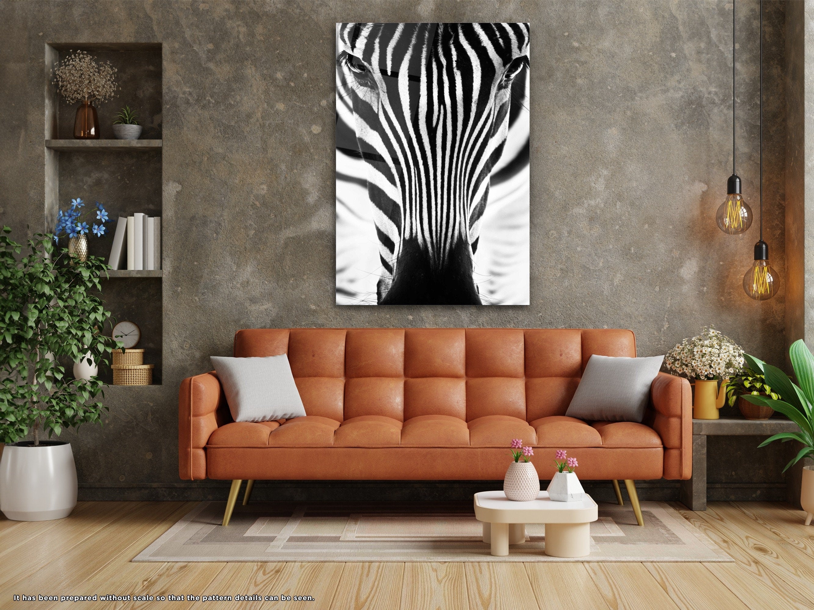 Zebra - Glass Wall Art