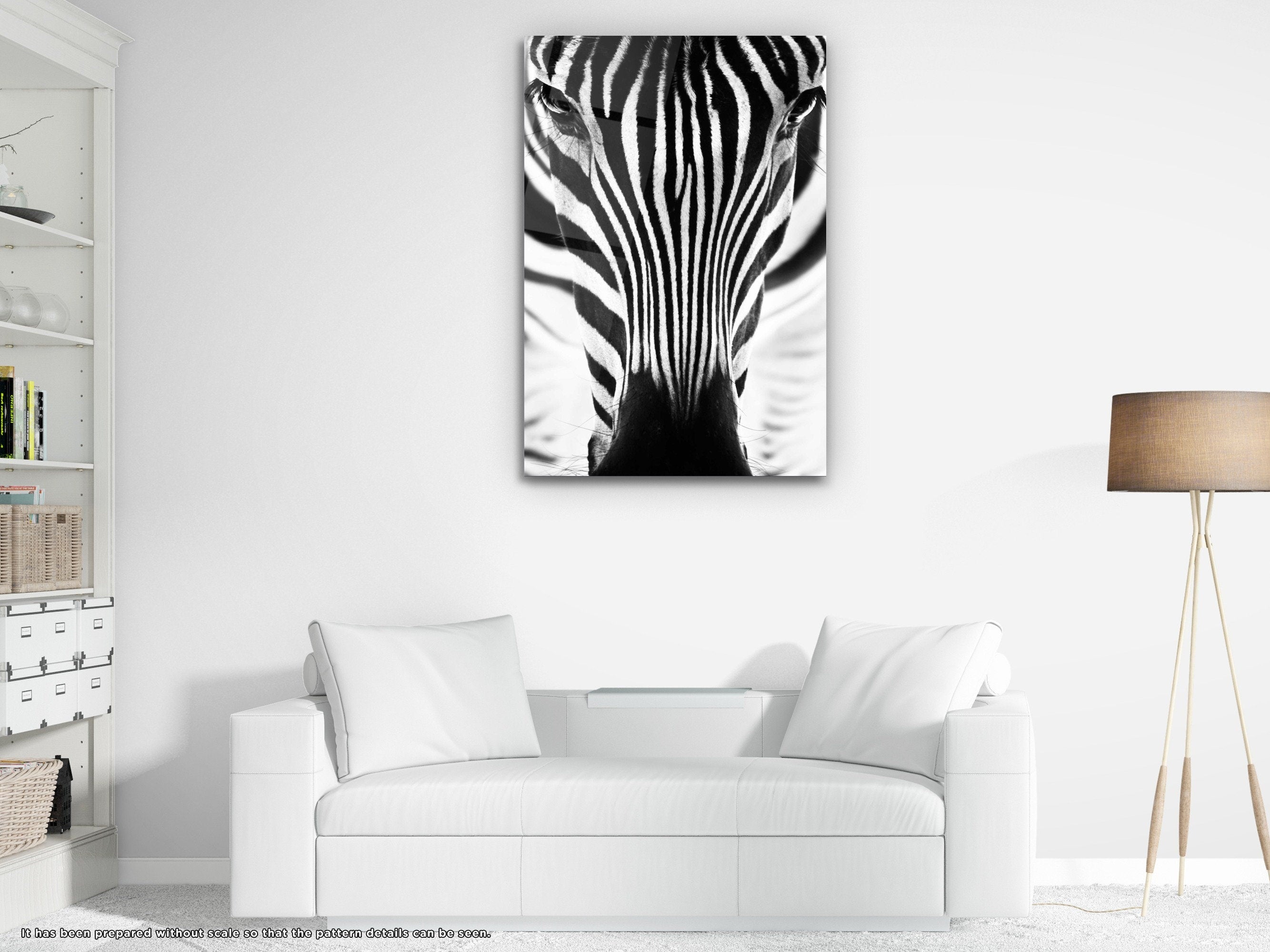 Zebra - Glass Wall Art